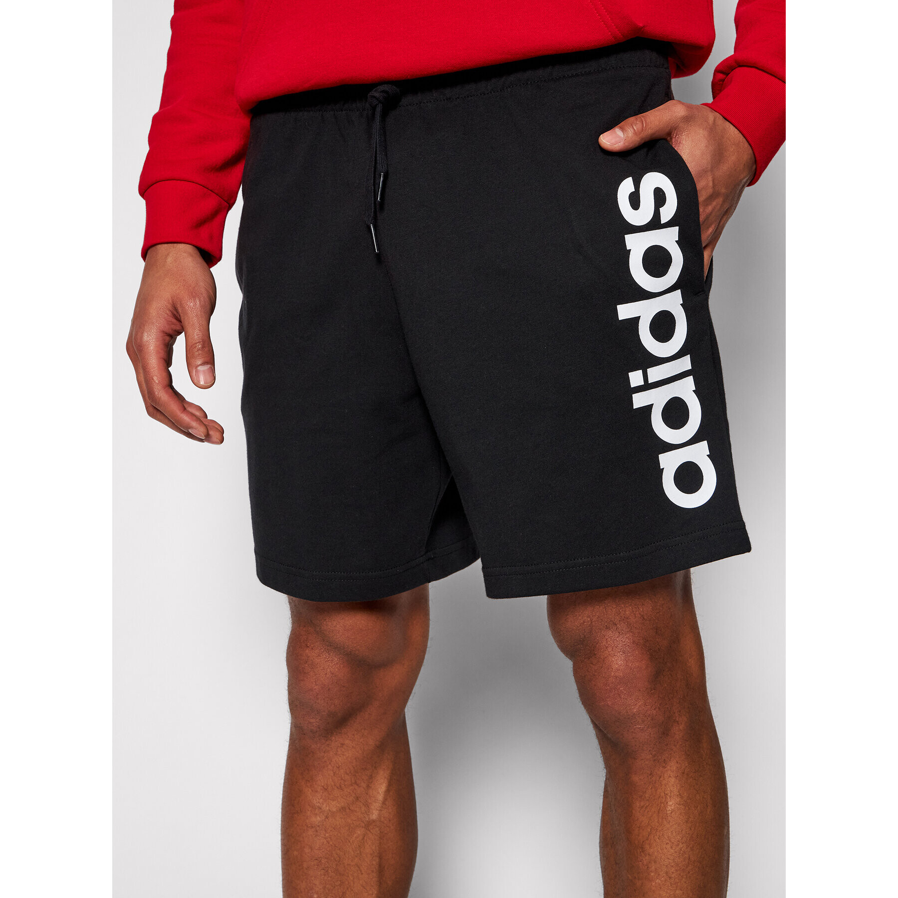 adidas Performance adidas Pantaloni scurți sport Aeroready Essentials Linar Logo GK9604 Negru Regular Fit - Pled.ro