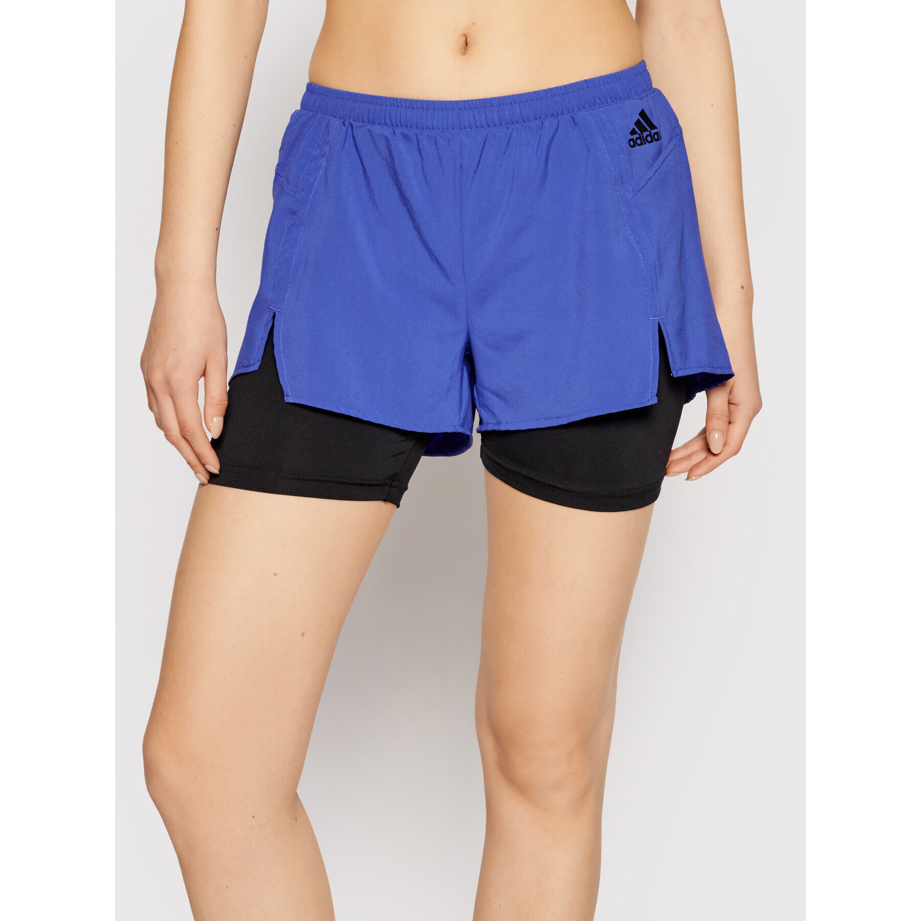 adidas Performance adidas Pantaloni scurți sport W 2in1 SHO GN6709 Albastru Regular Fit - Pled.ro