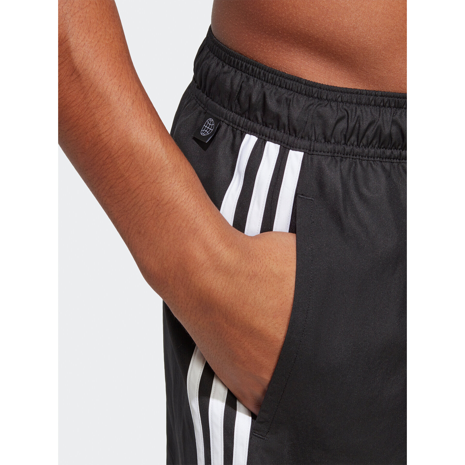 adidas Pantaloni scurți pentru înot 3-Stripes CLX Swim Shorts HT4367 Negru Regular Fit - Pled.ro