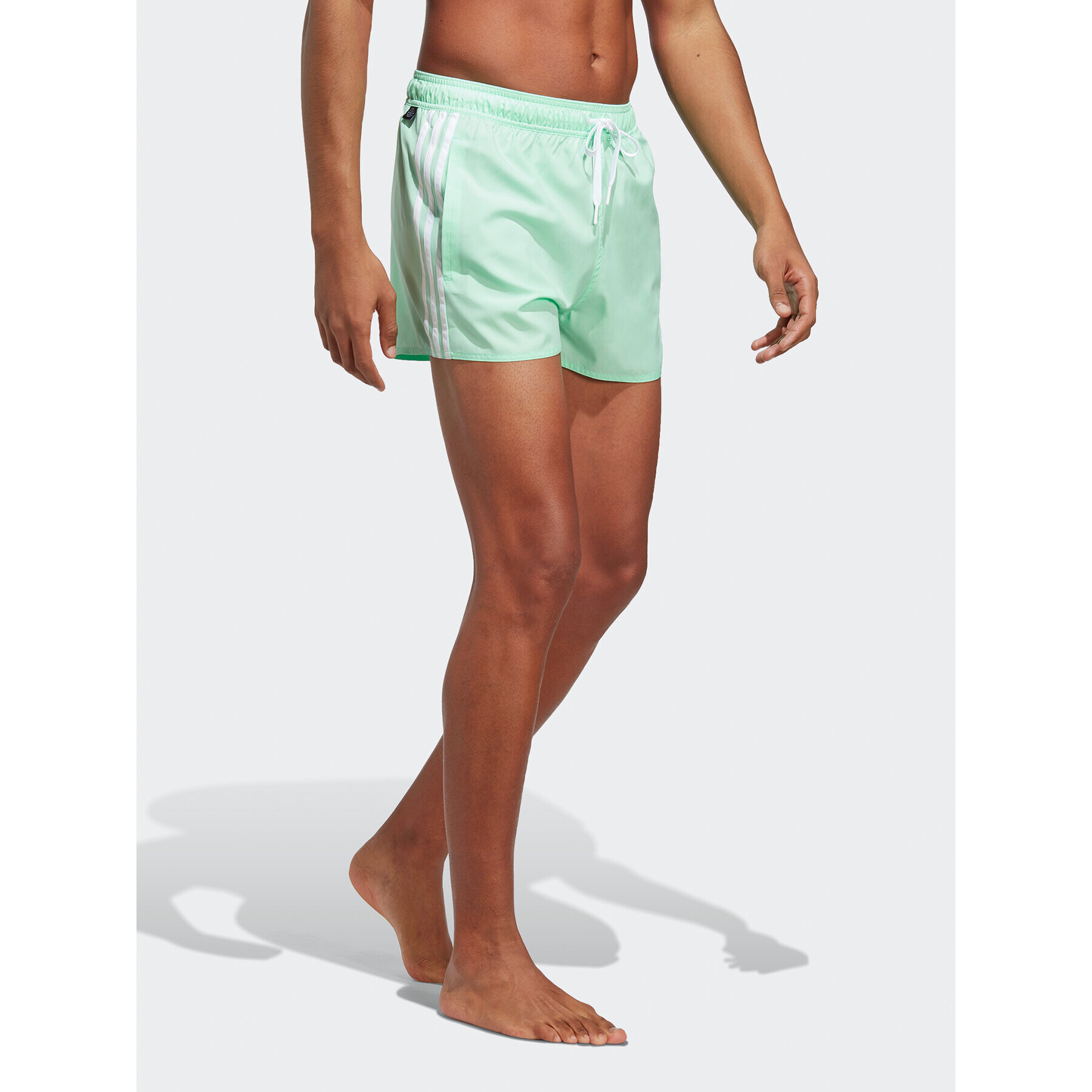 adidas Pantaloni scurți pentru înot 3-Stripes CLX Swim Shorts HT4370 Verde Regular Fit - Pled.ro