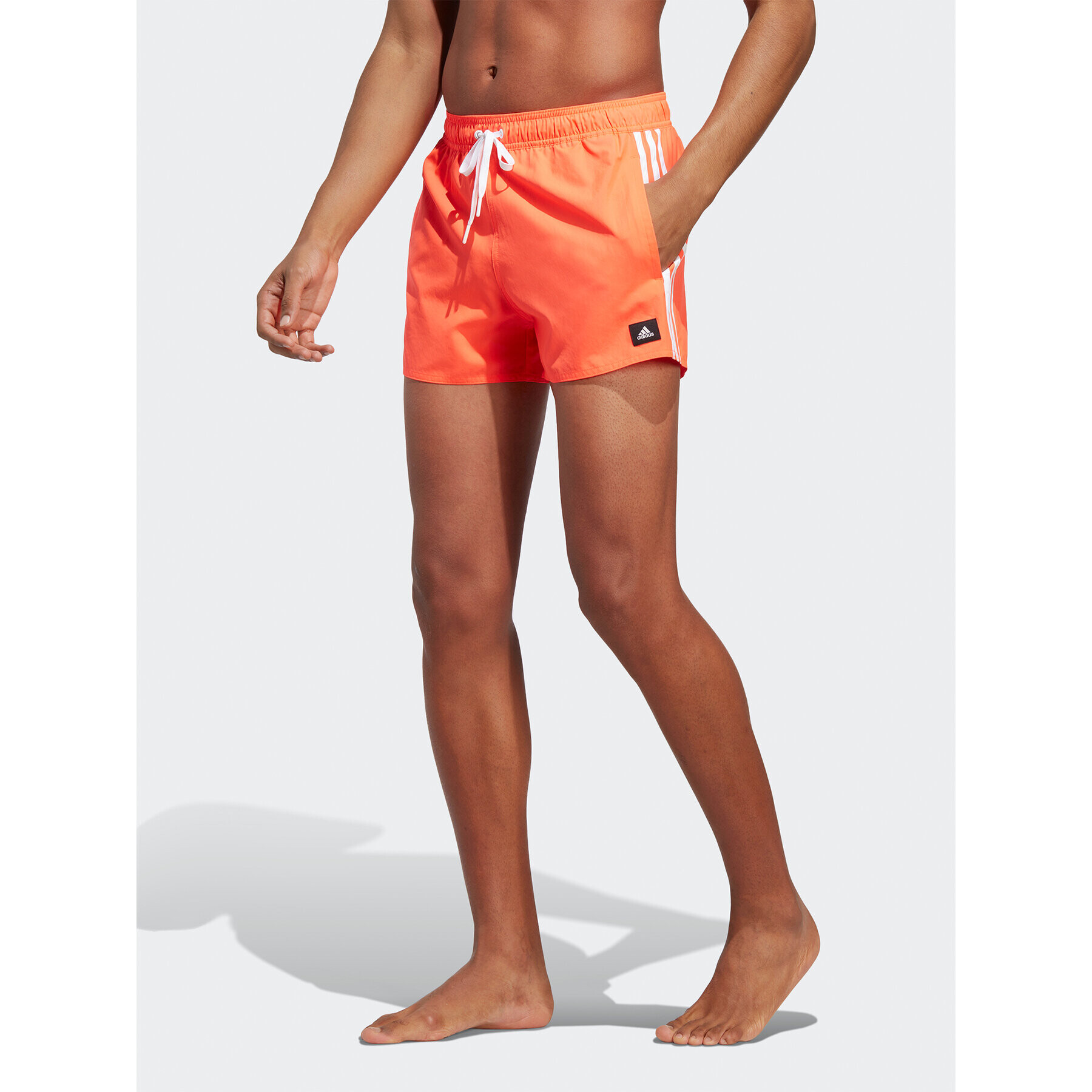 adidas Pantaloni scurți pentru înot 3-Stripes CLX Swim Shorts HT4371 Roșu Regular Fit - Pled.ro