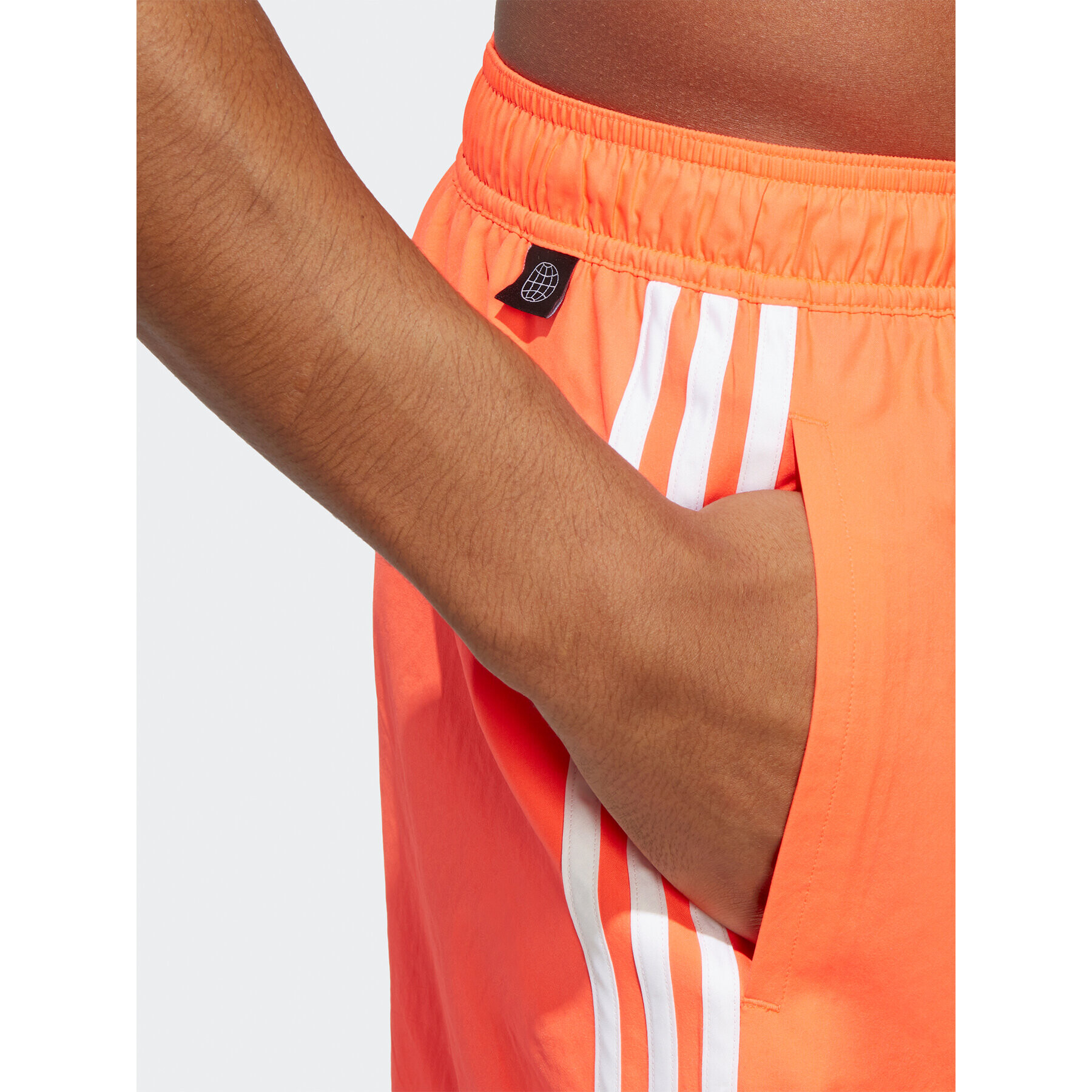 adidas Pantaloni scurți pentru înot 3-Stripes CLX Swim Shorts HT4371 Roșu Regular Fit - Pled.ro