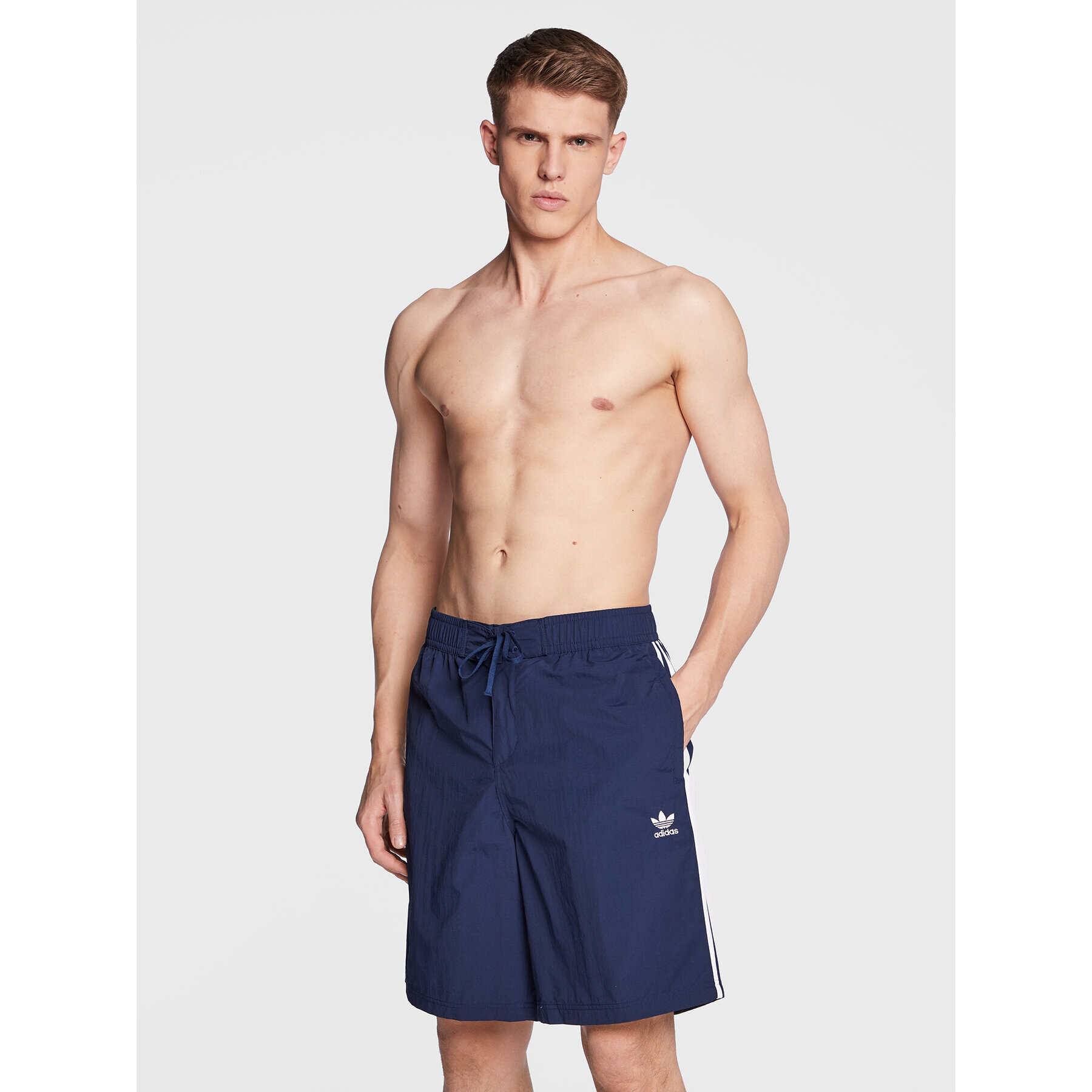 adidas Pantaloni scurți pentru înot adicolor 3-Stripes HK7389 Bleumarin Relaxed Fit - Pled.ro