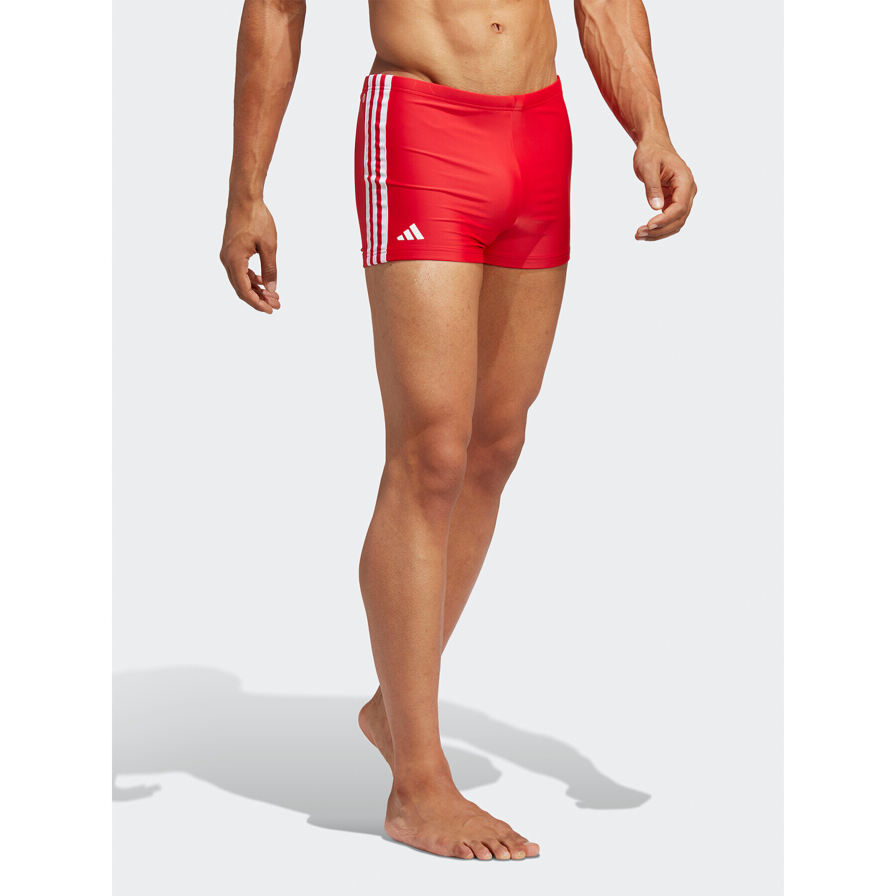 adidas Pantaloni scurți pentru înot Classic 3-Stripes Swim Boxers HT2075 Roșu Regular Fit - Pled.ro