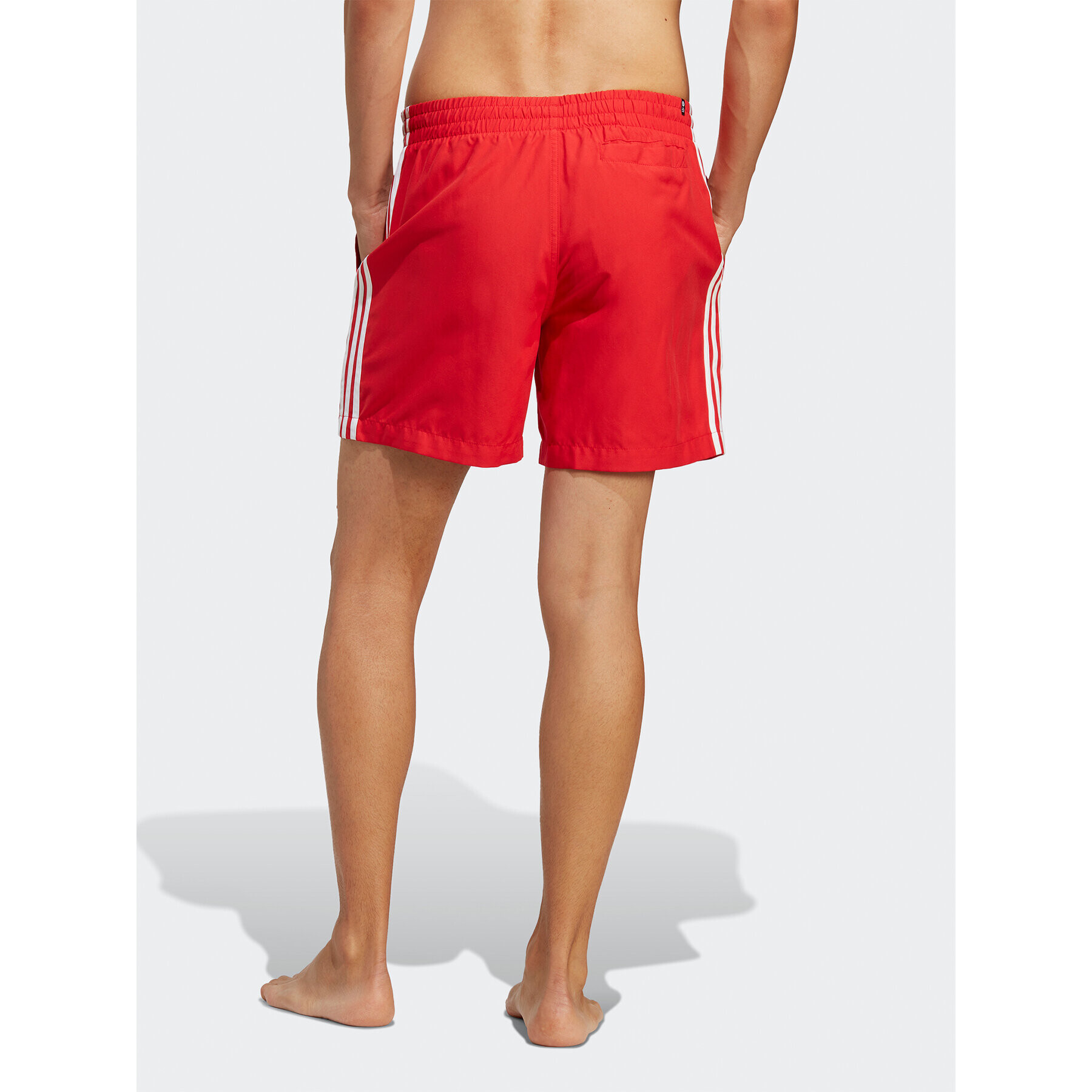 adidas Pantaloni scurți pentru înot Originals Adicolor 3-Stripes Swim Shorts H44768 Roșu Regular Fit - Pled.ro