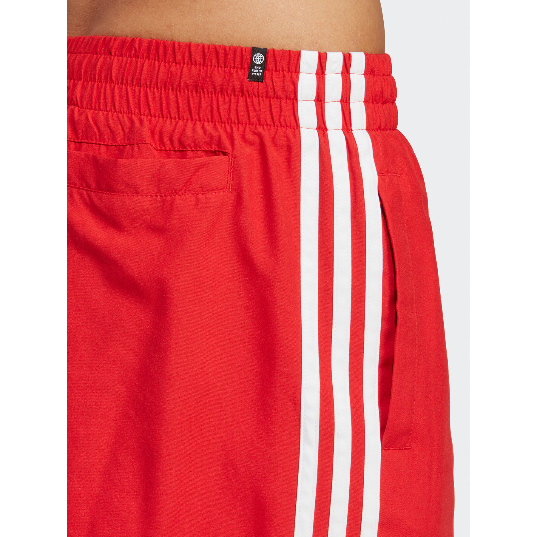 adidas Pantaloni scurți pentru înot Originals Adicolor 3-Stripes Swim Shorts H44768 Roșu Regular Fit - Pled.ro