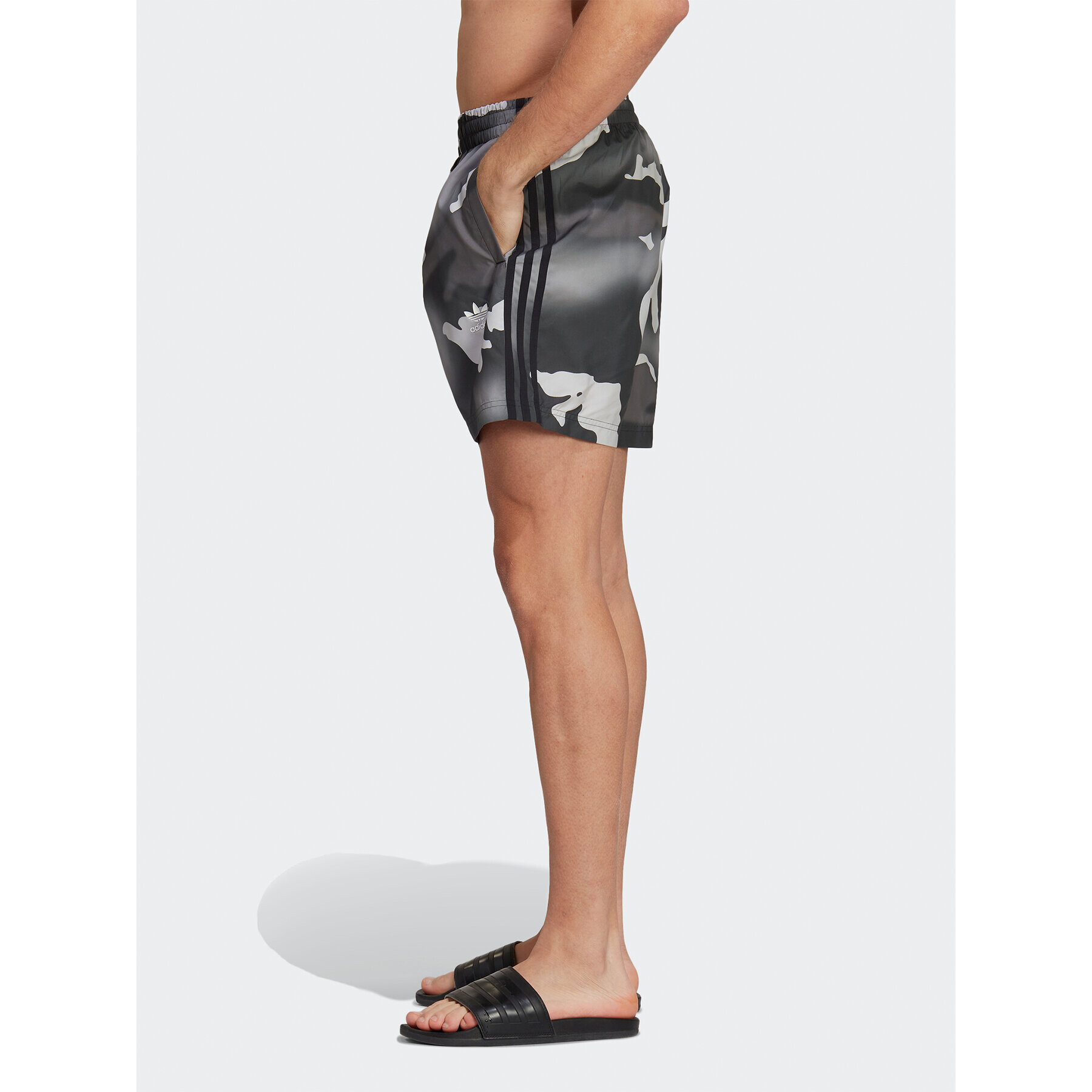 adidas Pantaloni scurți pentru înot Originals Camo Swim Shorts HT4415 Negru Regular Fit - Pled.ro