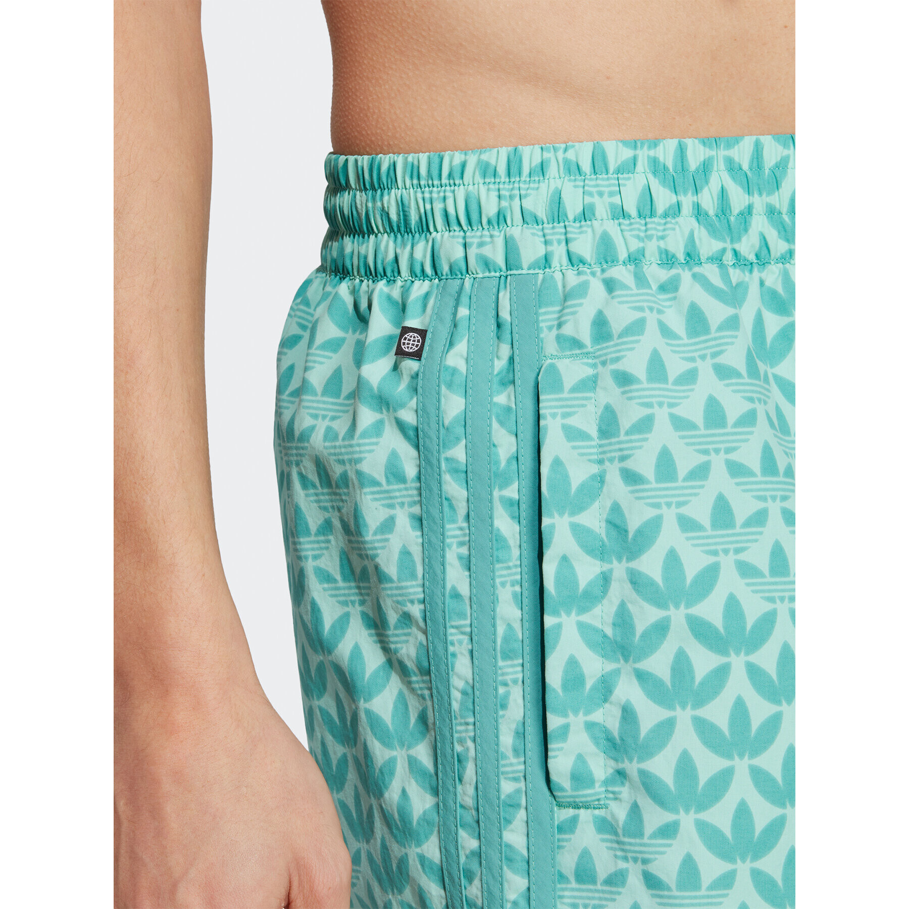 adidas Pantaloni scurți pentru înot Originals Monogram Swim Shorts H44773 Albastru Regular Fit - Pled.ro