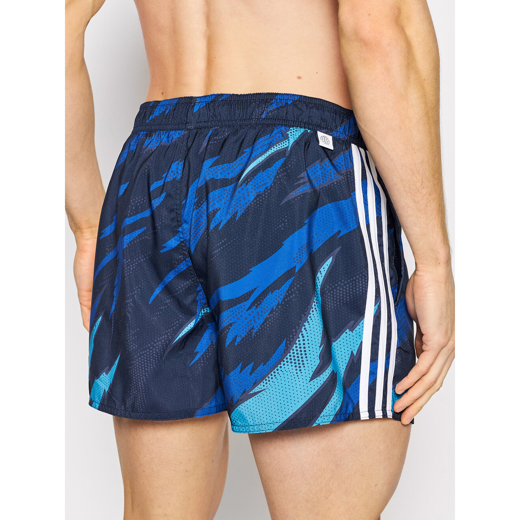 adidas Pantaloni scurți pentru înot Very Length Graphic HA1368 Bleumarin Regular Fit - Pled.ro