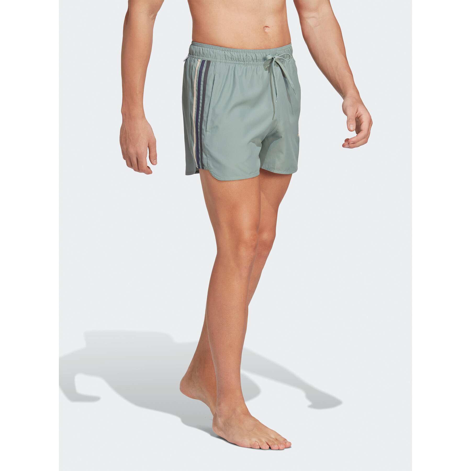 adidas Pantaloni scurți pentru înot Very Short Length Retro Split Swim Shorts HT4349 Verde Regular Fit - Pled.ro