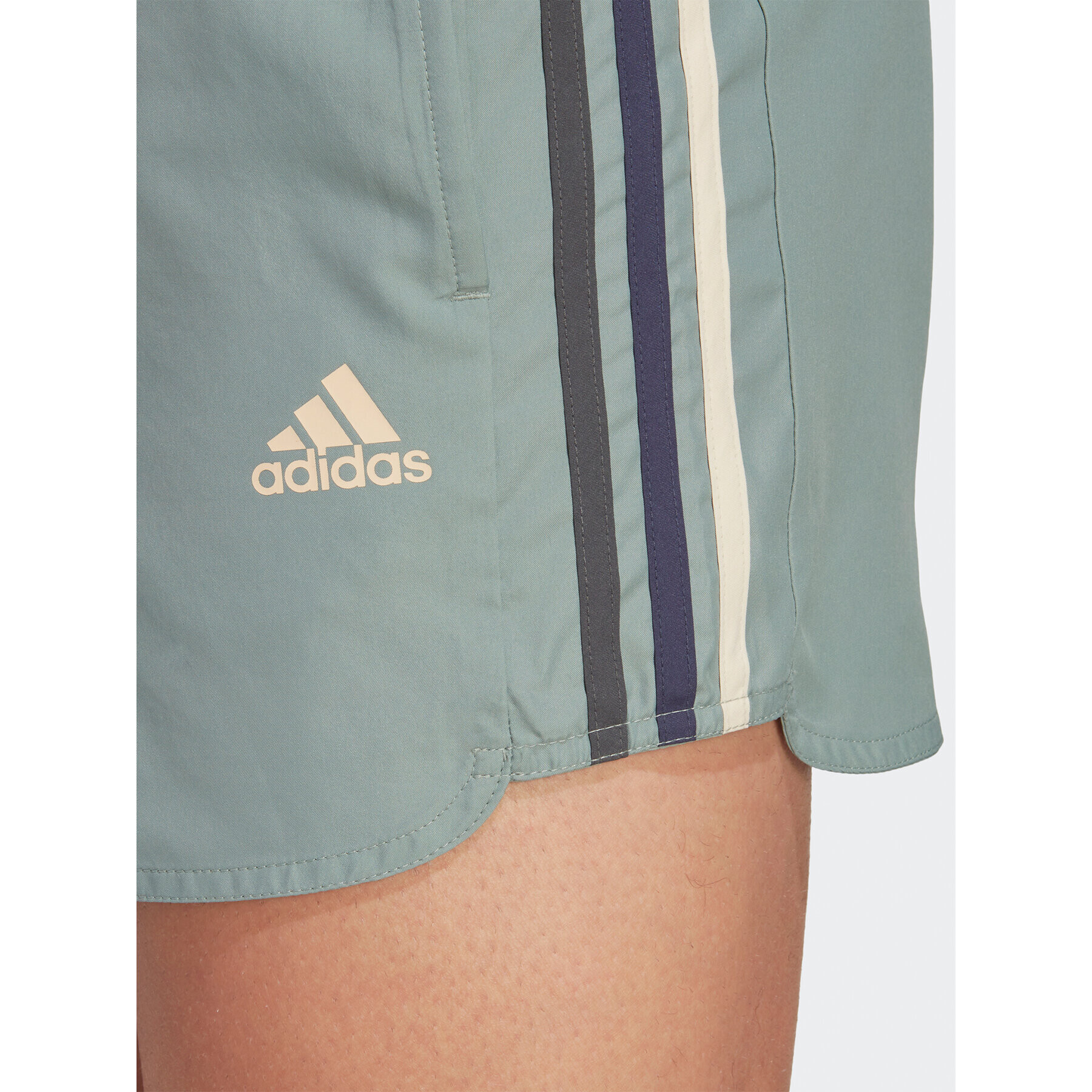 adidas Pantaloni scurți pentru înot Very Short Length Retro Split Swim Shorts HT4349 Verde Regular Fit - Pled.ro