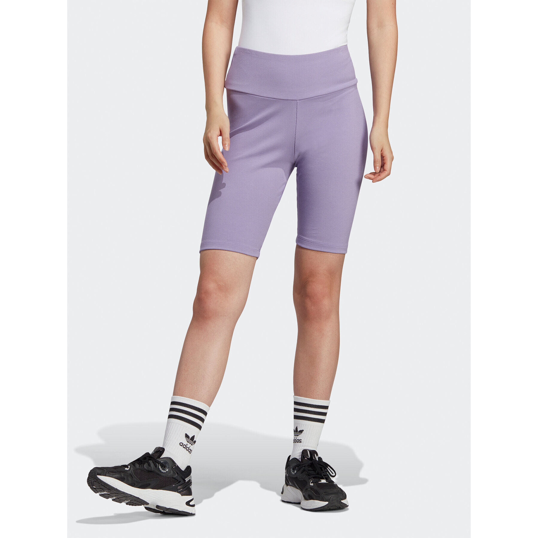 adidas Pantaloni scurți sport Adicolor Essentials Short Leggings HZ7260 Violet - Pled.ro