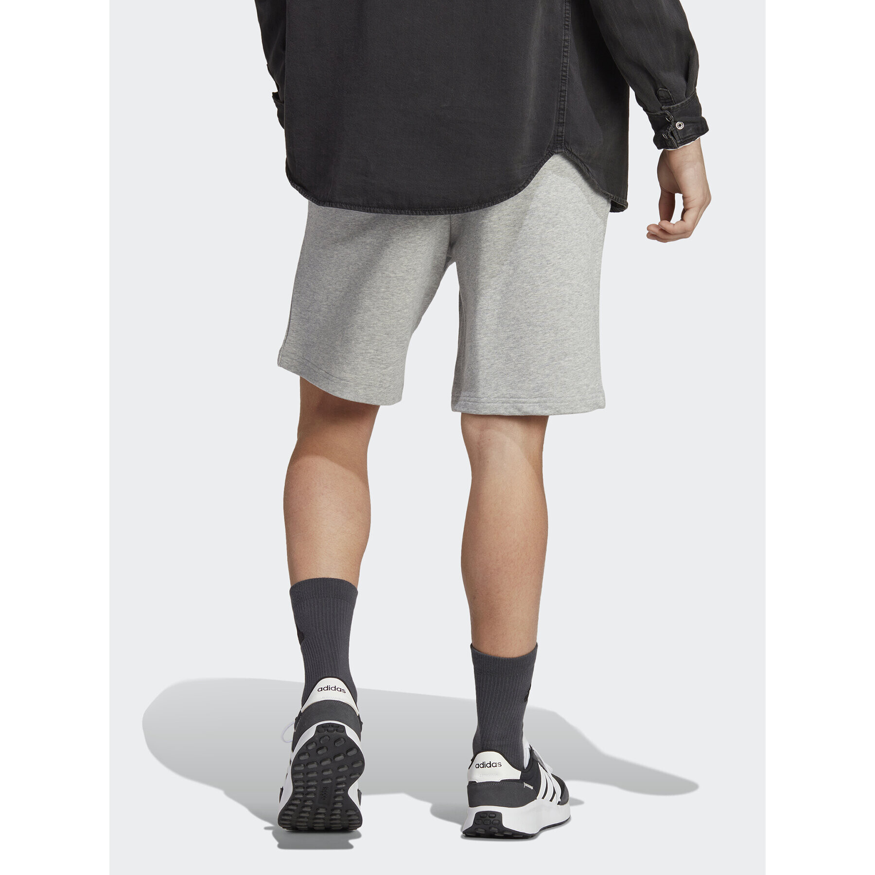 adidas Pantaloni scurți sport ALL SZN French Terry Shorts IC9816 Gri Regular Fit - Pled.ro