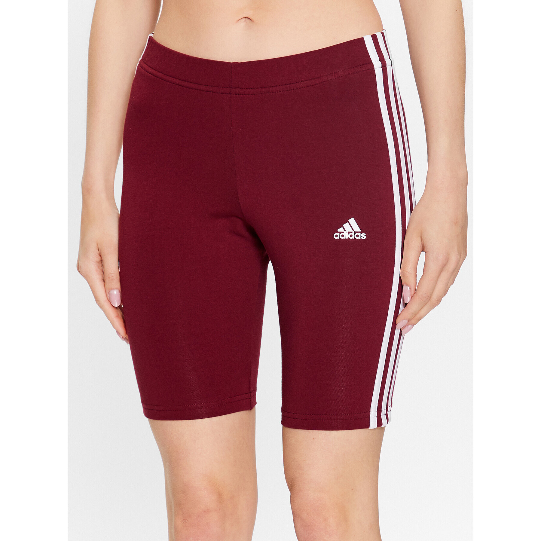 adidas Pantaloni scurți sport Essentials 3-Stripes Bike Shorts IM2846 Roșu - Pled.ro