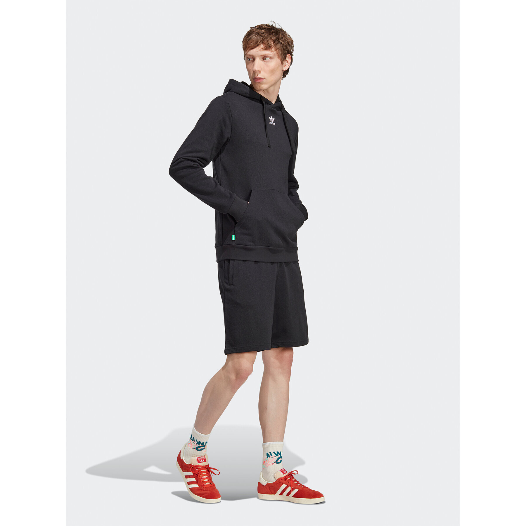 adidas Pantaloni scurți sport Essentials+ Made With Hemp Shorts HR8617 Negru Regular Fit - Pled.ro