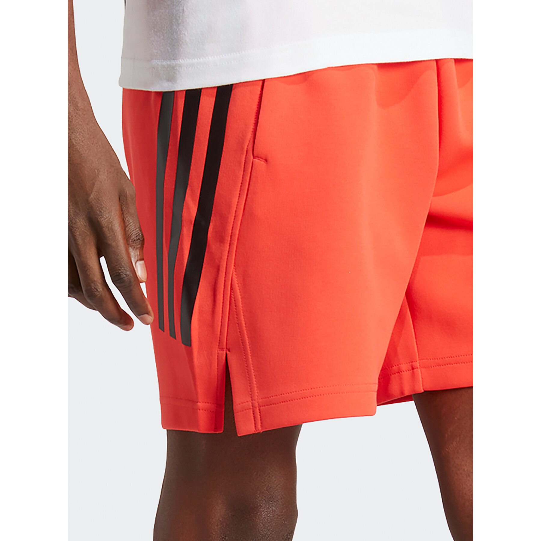 adidas Pantaloni scurți sport Future Icons 3-Stripes Shorts IB7721 Roșu Regular Fit - Pled.ro