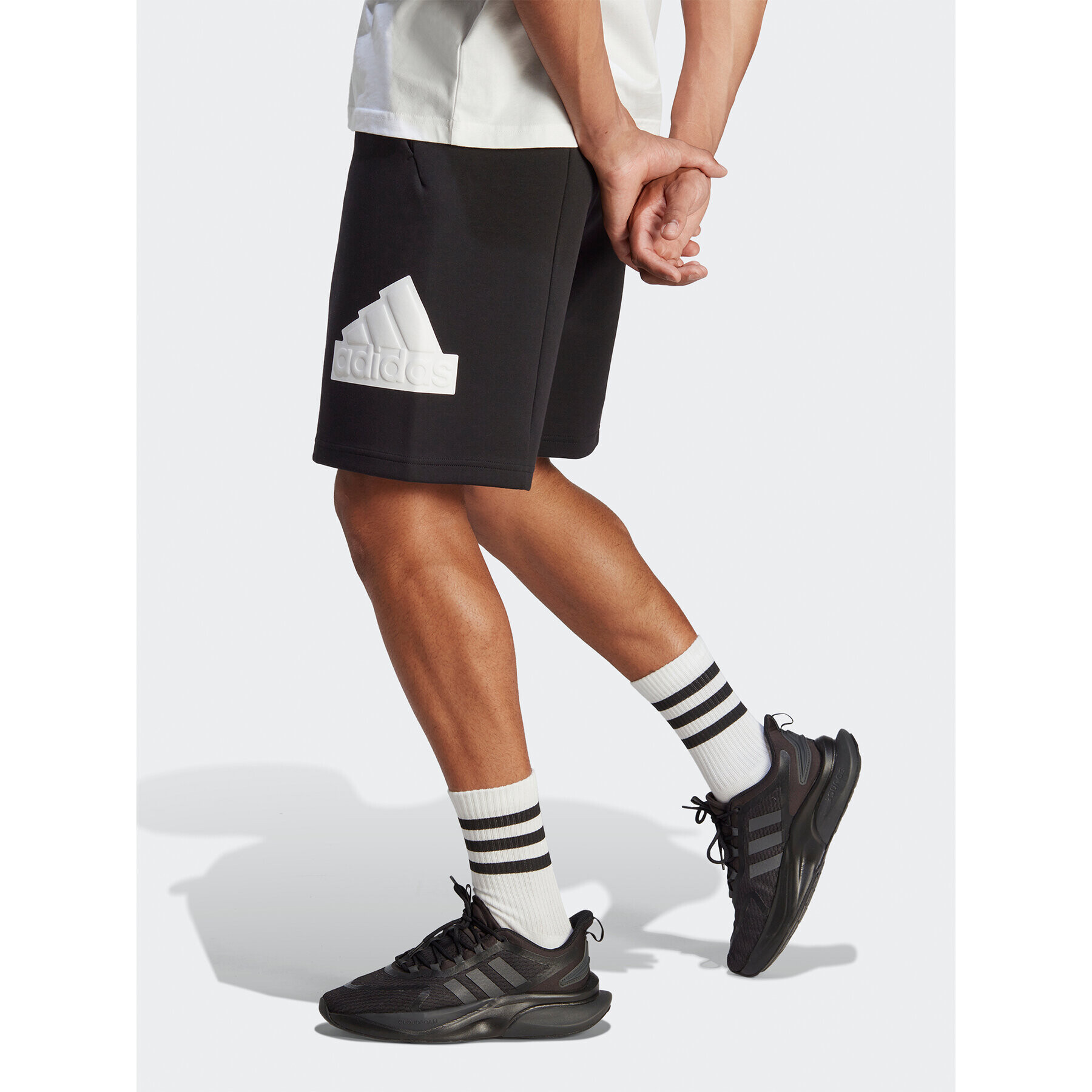 adidas Pantaloni scurți sport Future Icons Badge of Sport Shorts IC3737 Negru Regular Fit - Pled.ro