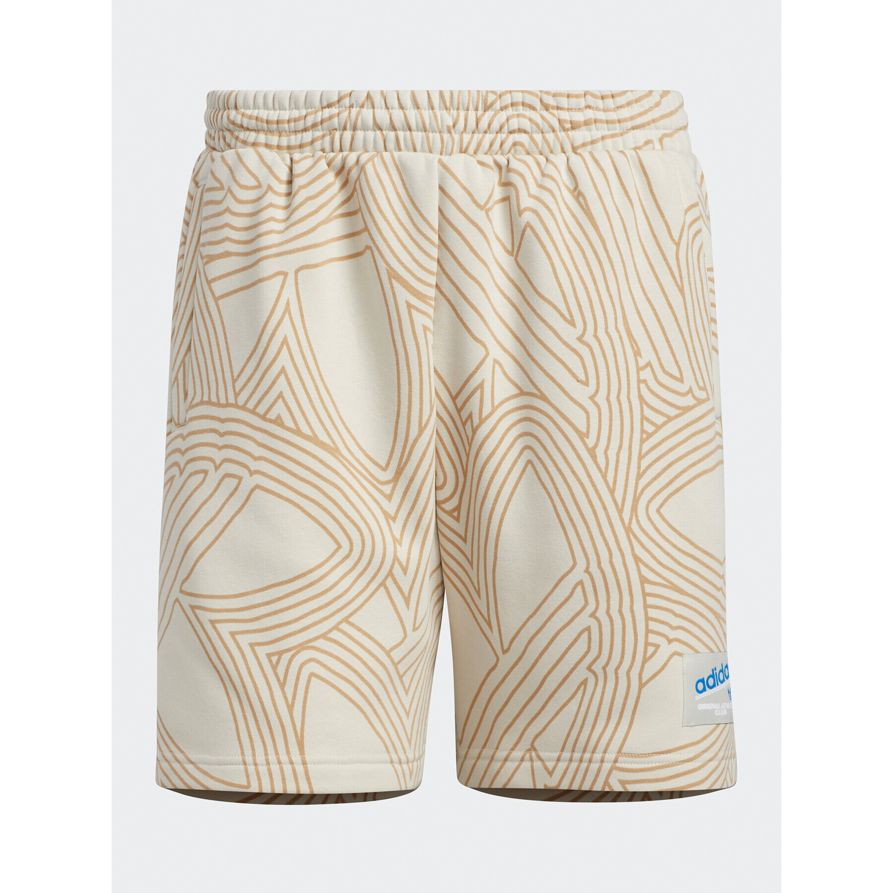 adidas Pantaloni scurți sport Original Athletic Club Allover Print HI2968 Bej Regular Fit - Pled.ro