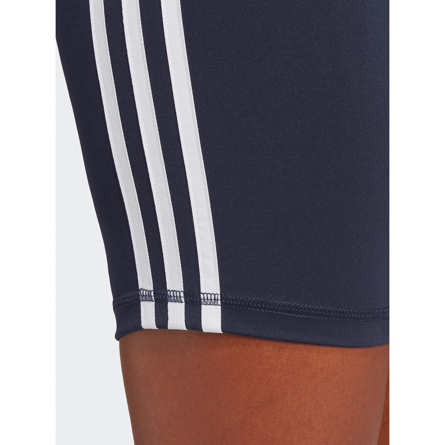 adidas Pantaloni scurți sport Training Essentials 3-Stripes High Waist Thighs Bleumarin Regular Fit - Pled.ro