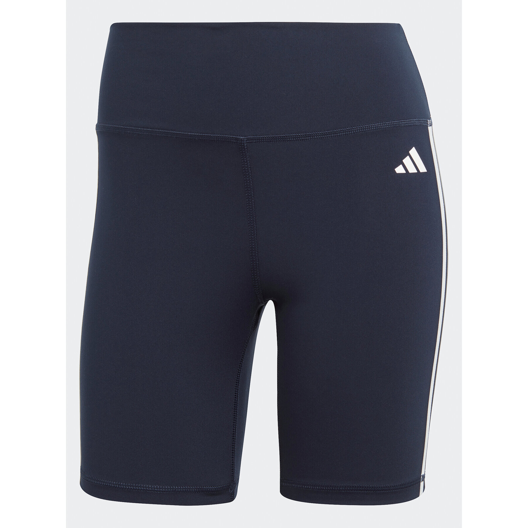 adidas Pantaloni scurți sport Training Essentials 3-Stripes High Waist Thighs Bleumarin Regular Fit - Pled.ro