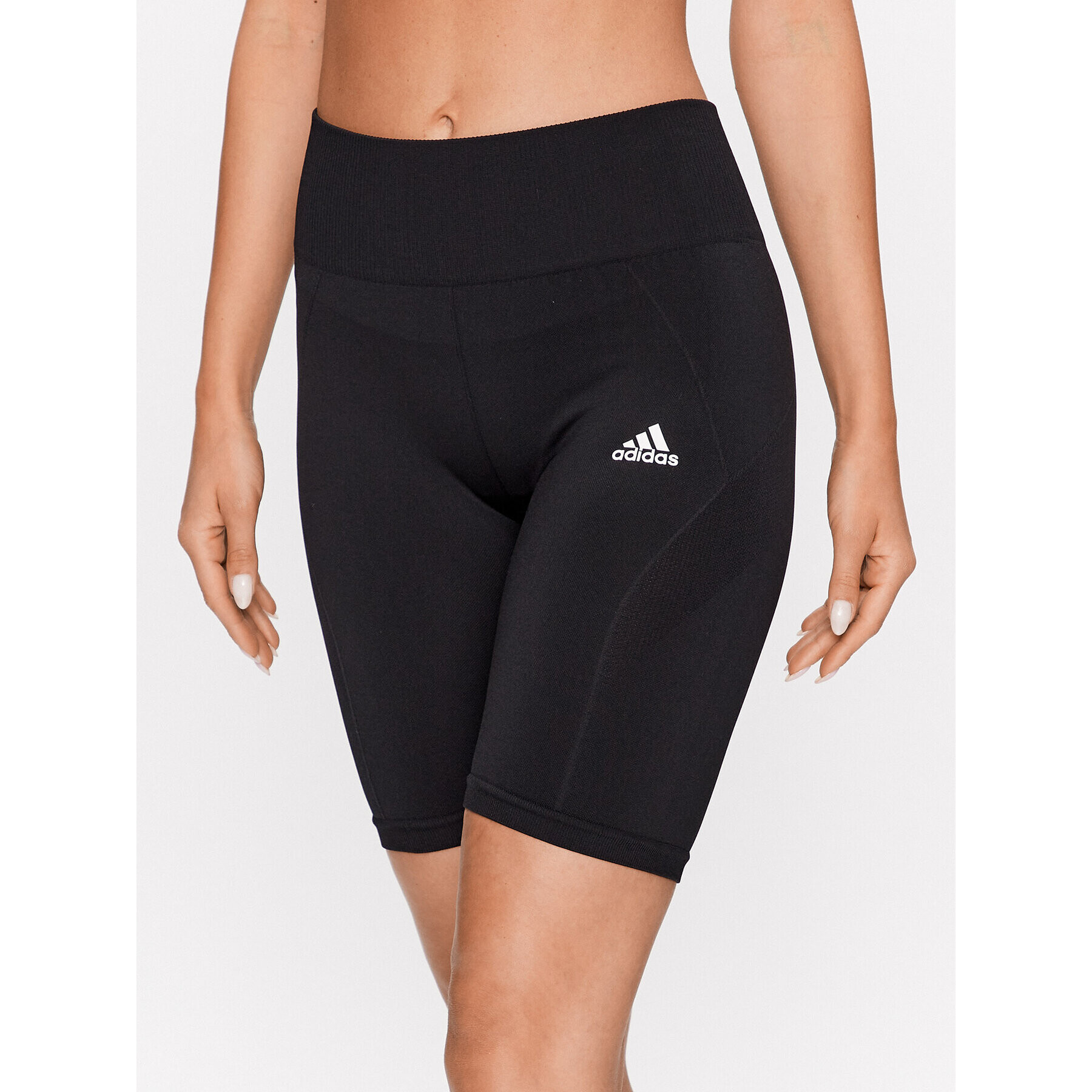 adidas Pantaloni scurți sport Training Seamless Short Leggings H49582 Negru - Pled.ro