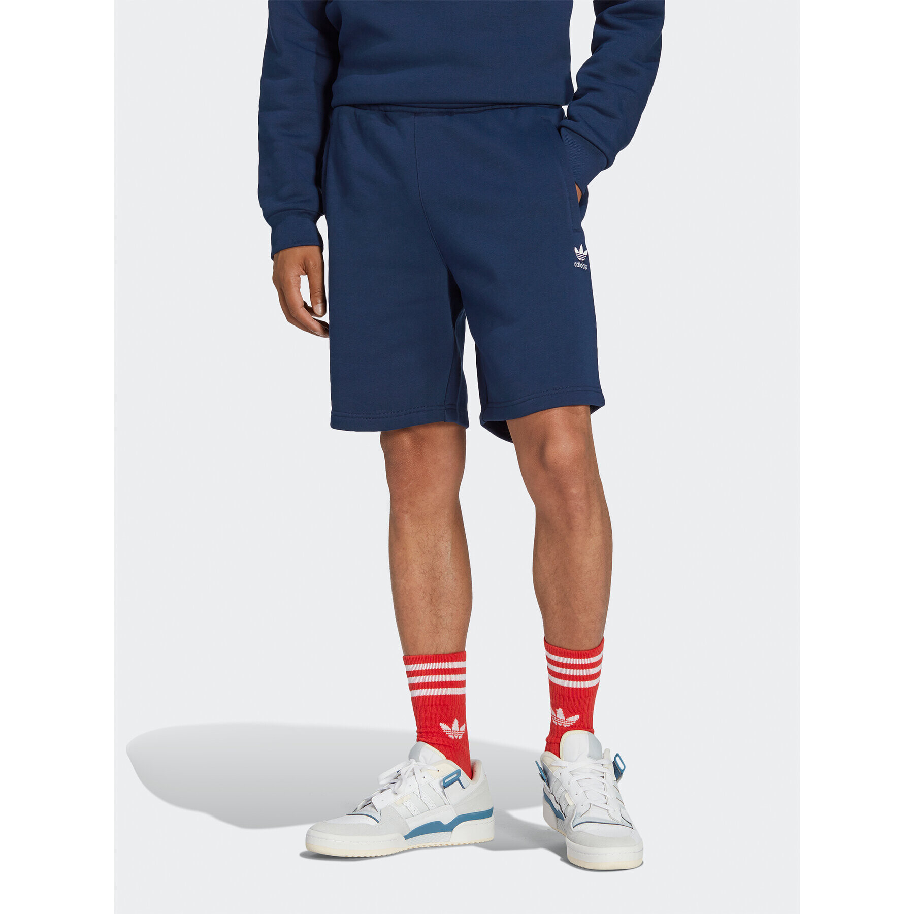 adidas Pantaloni scurți sport Trefoil Essentials Shorts IA4902 Albastru Regular Fit - Pled.ro