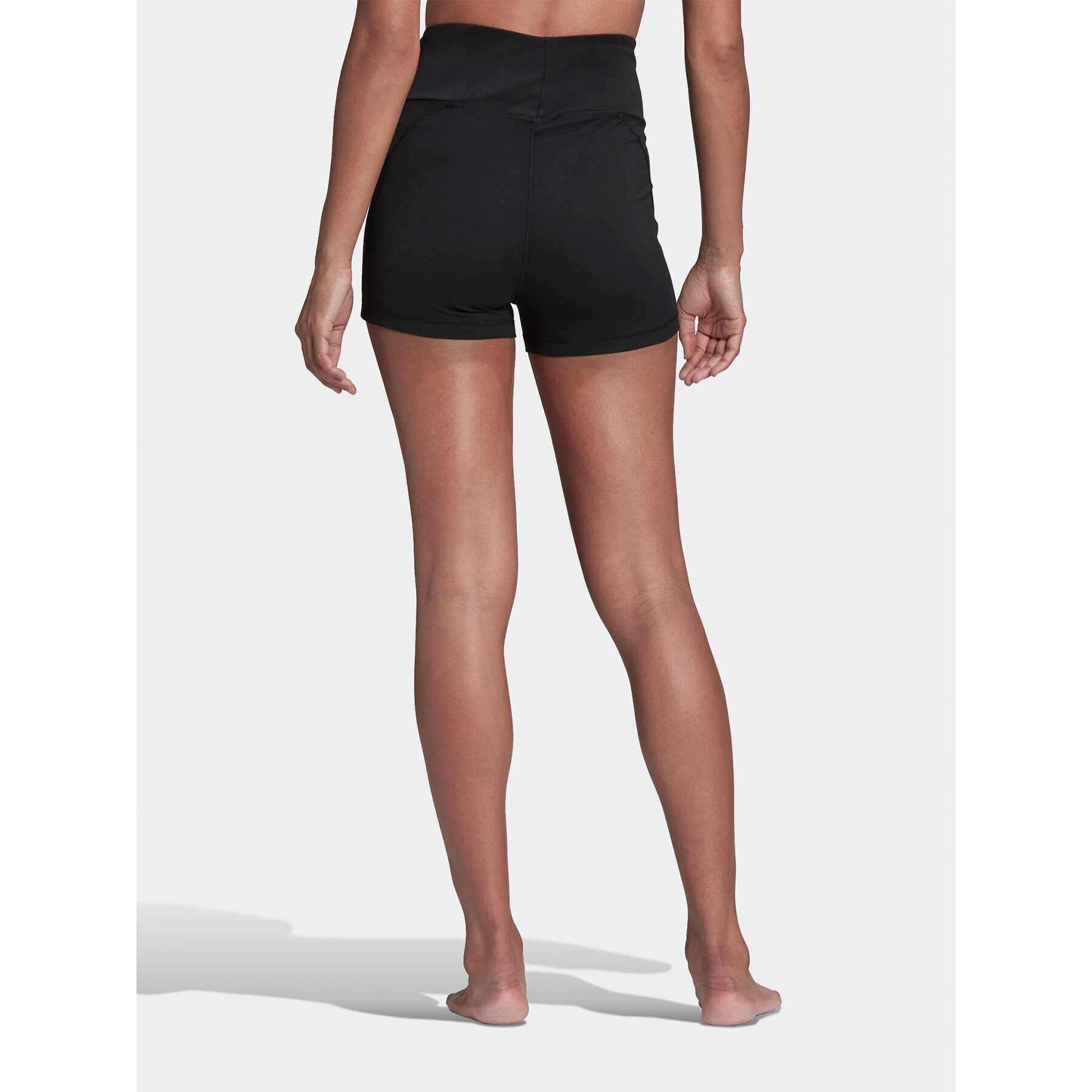 adidas Pantaloni scurți sport Yoga Essentials High-Waisted Short Leggings HD6825 Negru - Pled.ro