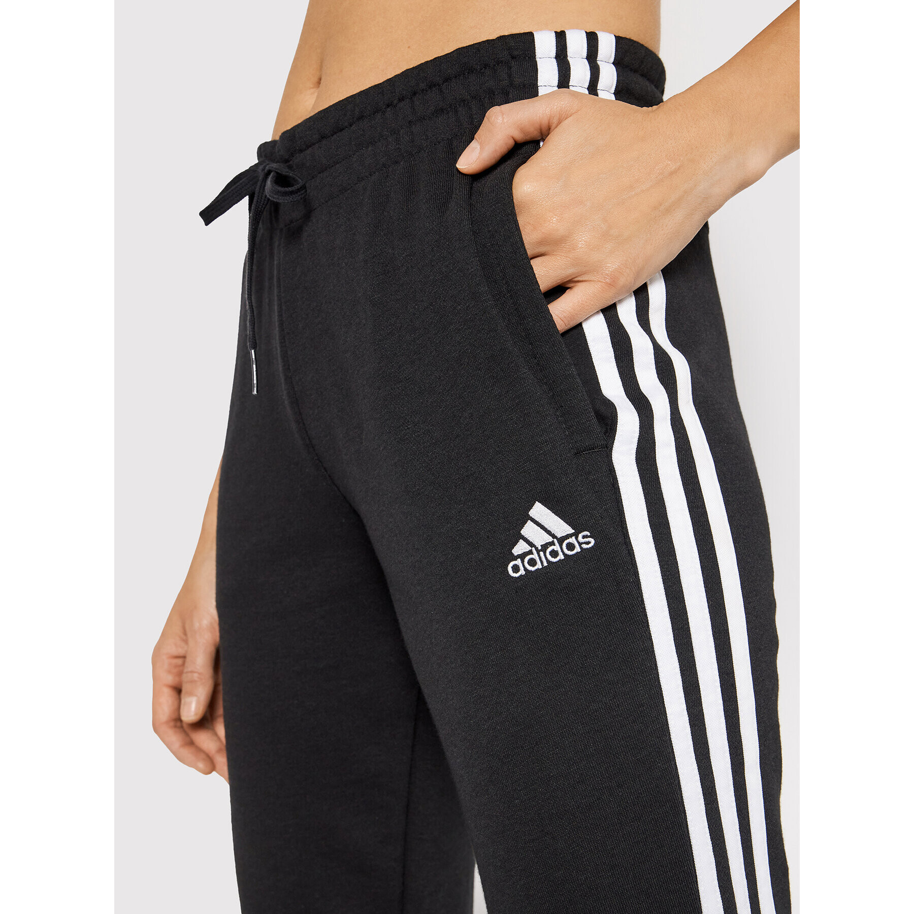 adidas Pantaloni trening 3-Stripes GM8733 Negru Slim Fit - Pled.ro