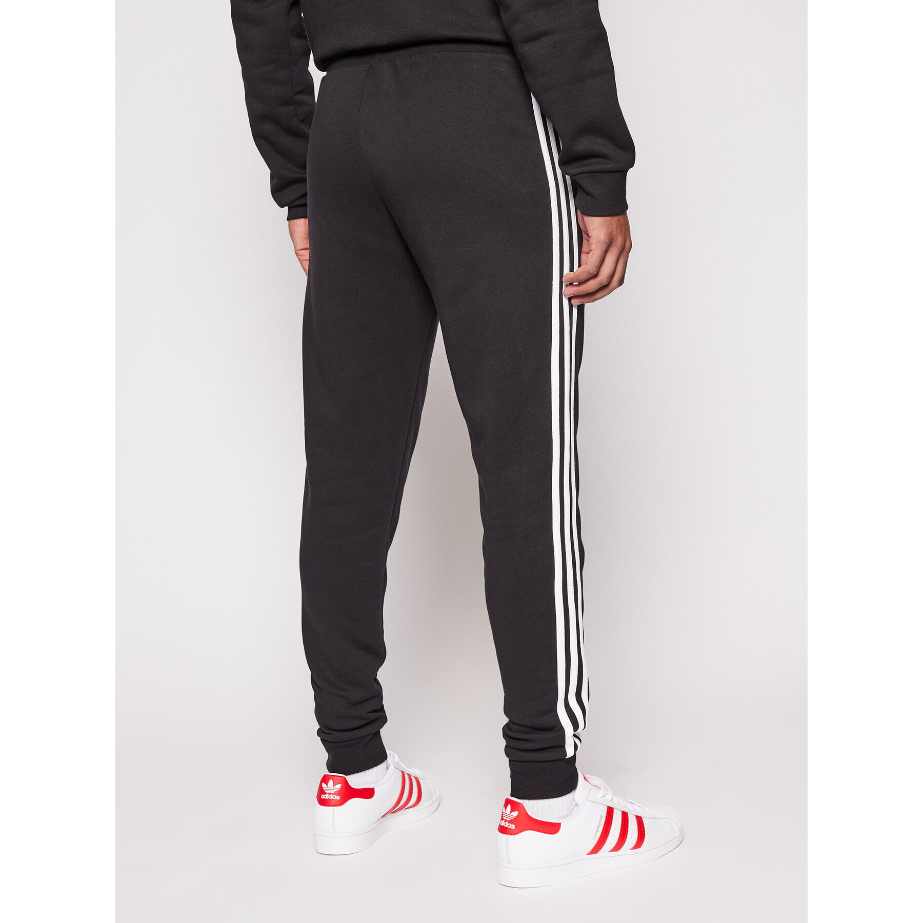 adidas Pantaloni trening 3-Stripes GN3458 Negru Fitted Fit - Pled.ro