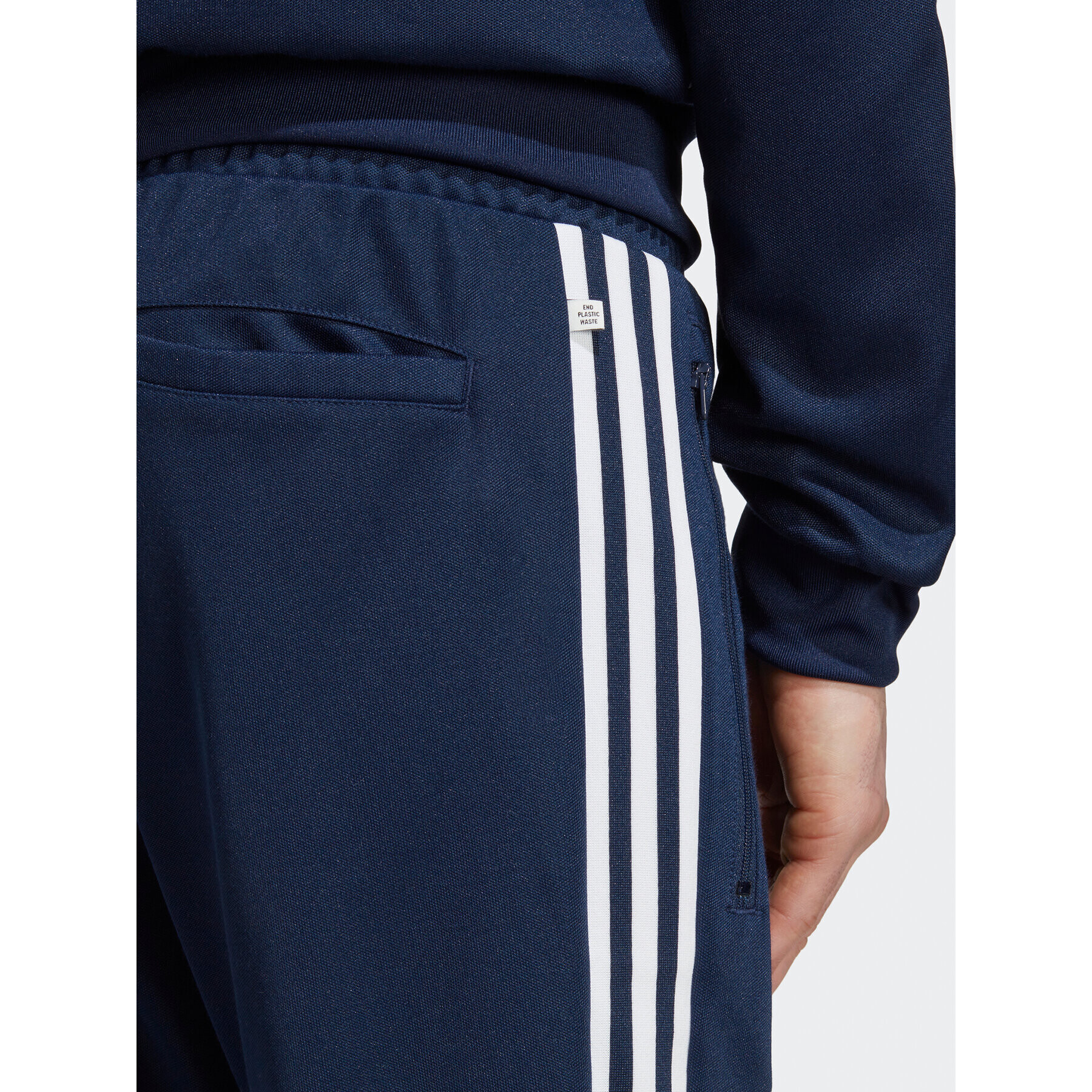 adidas Pantaloni trening adicolor Classics Beckenbauer IA4786 Bleumarin Slim Fit - Pled.ro