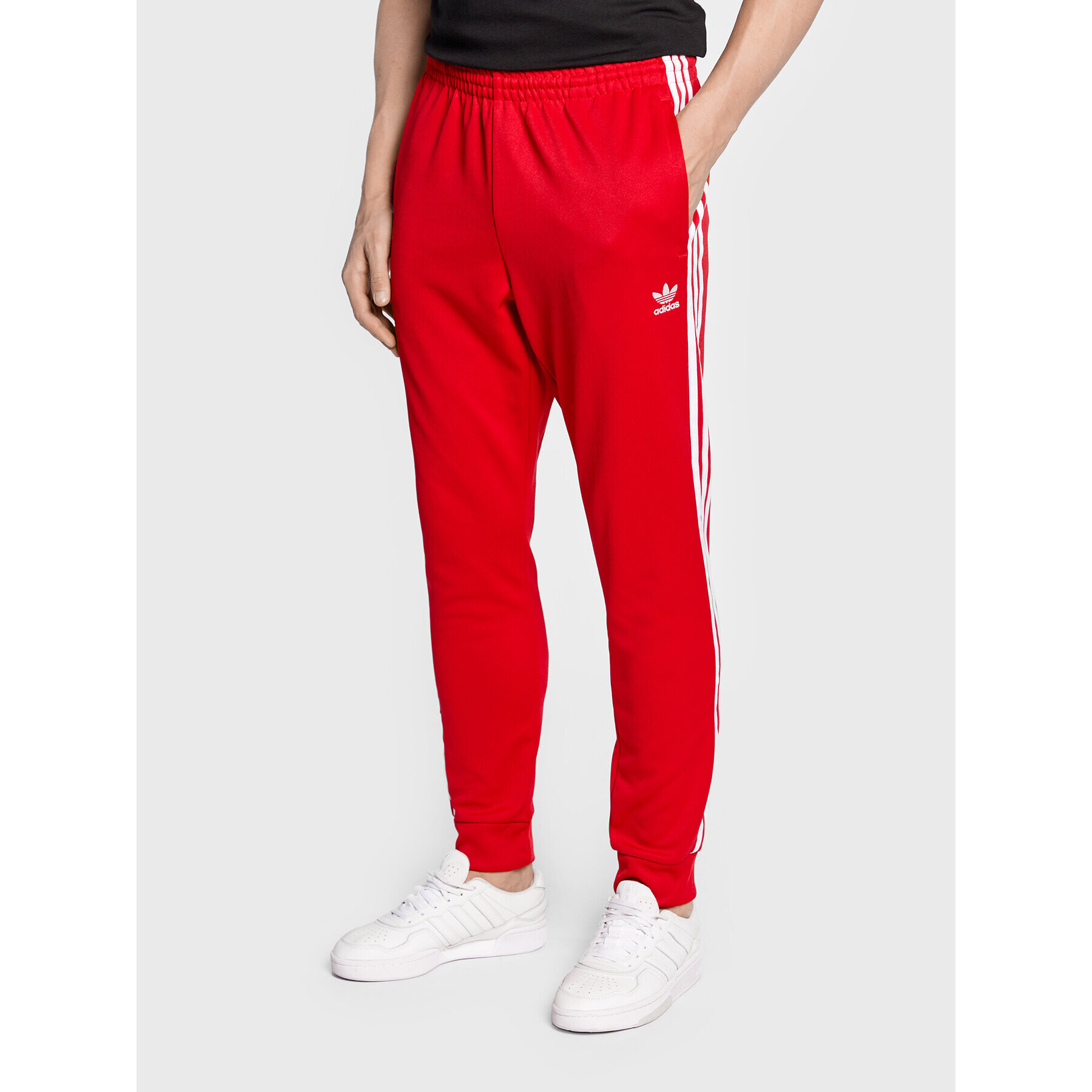 adidas Pantaloni trening Adicolor Classics IB1412 Roșu Slim Fit - Pled.ro