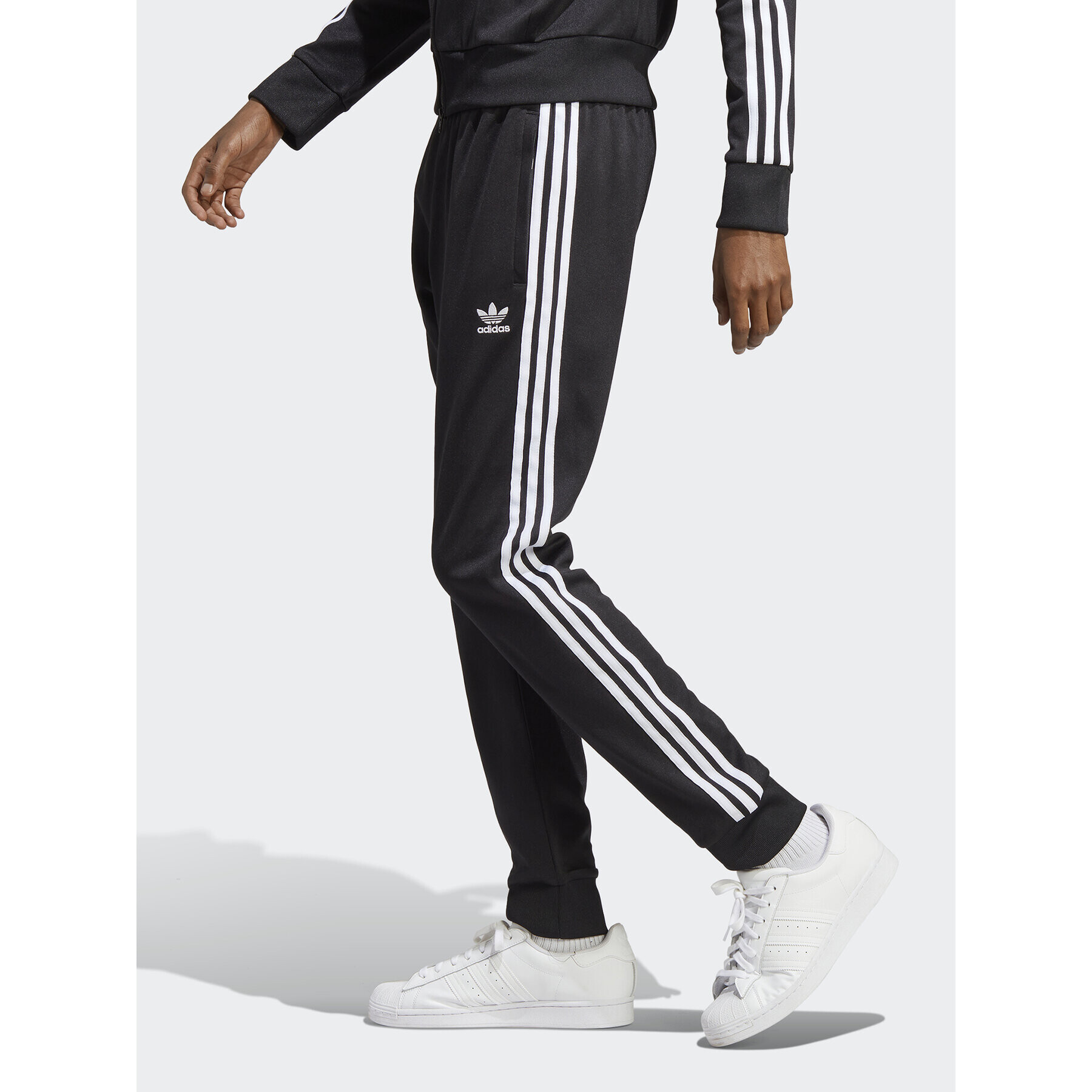 adidas Pantaloni trening Adicolor Classics SST Tracksuit Bottom IA4791 Negru Slim Fit - Pled.ro