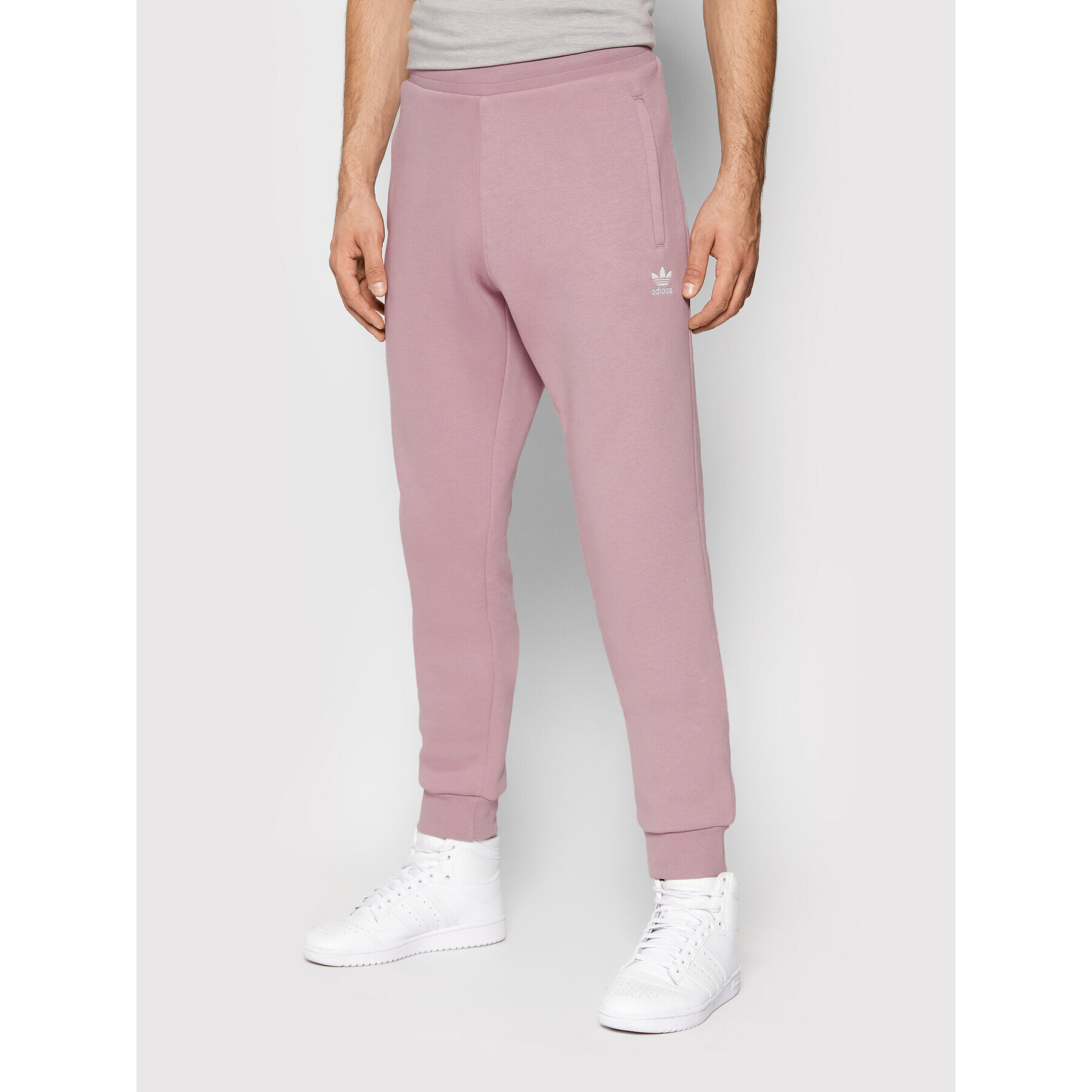 adidas Pantaloni trening adicolor Essentials HE9411 Violet Slim Fit - Pled.ro