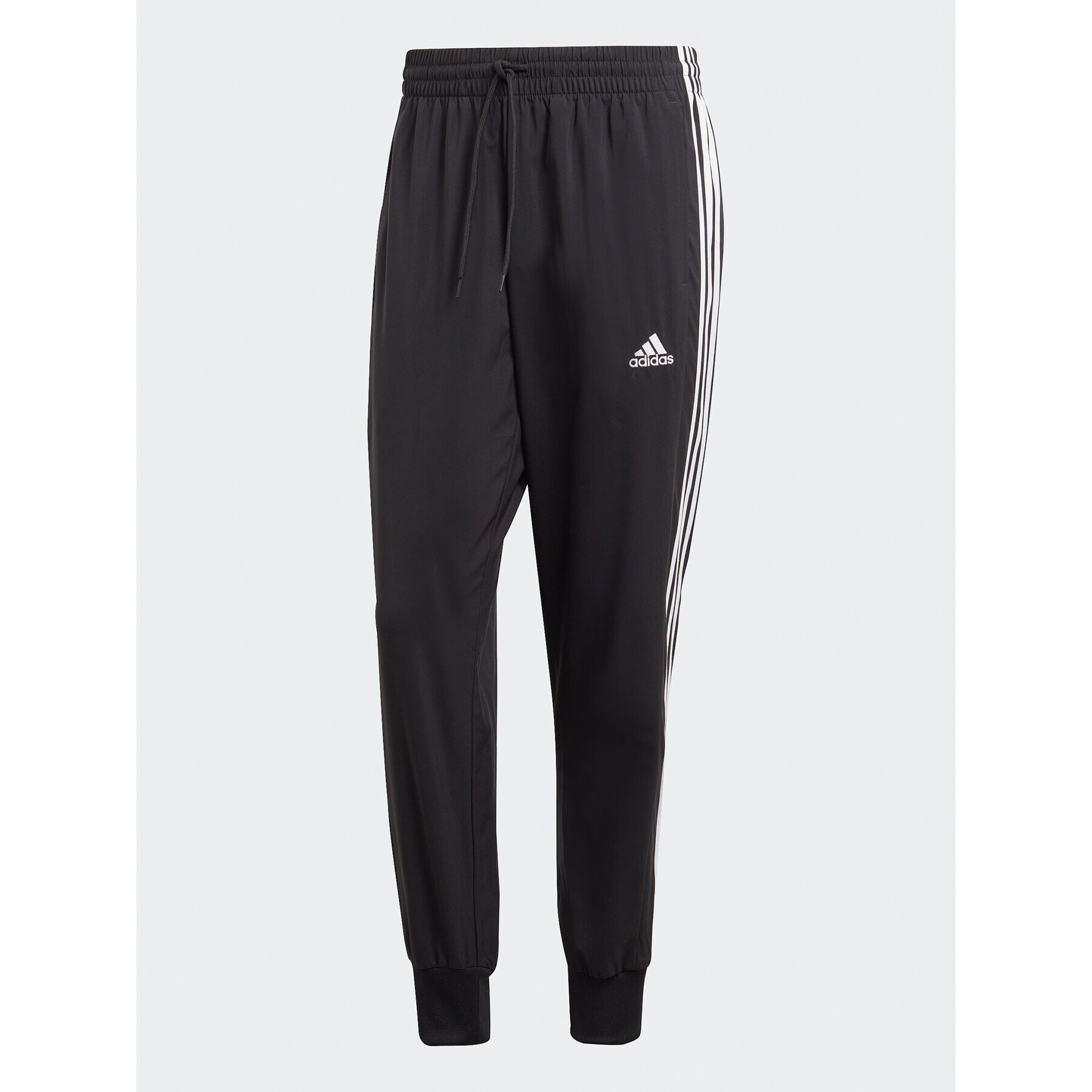 adidas Pantaloni trening AEROREADY Essentials Tapered Cuff Woven 3-Stripes Joggers IC0041 Negru Regular Fit - Pled.ro