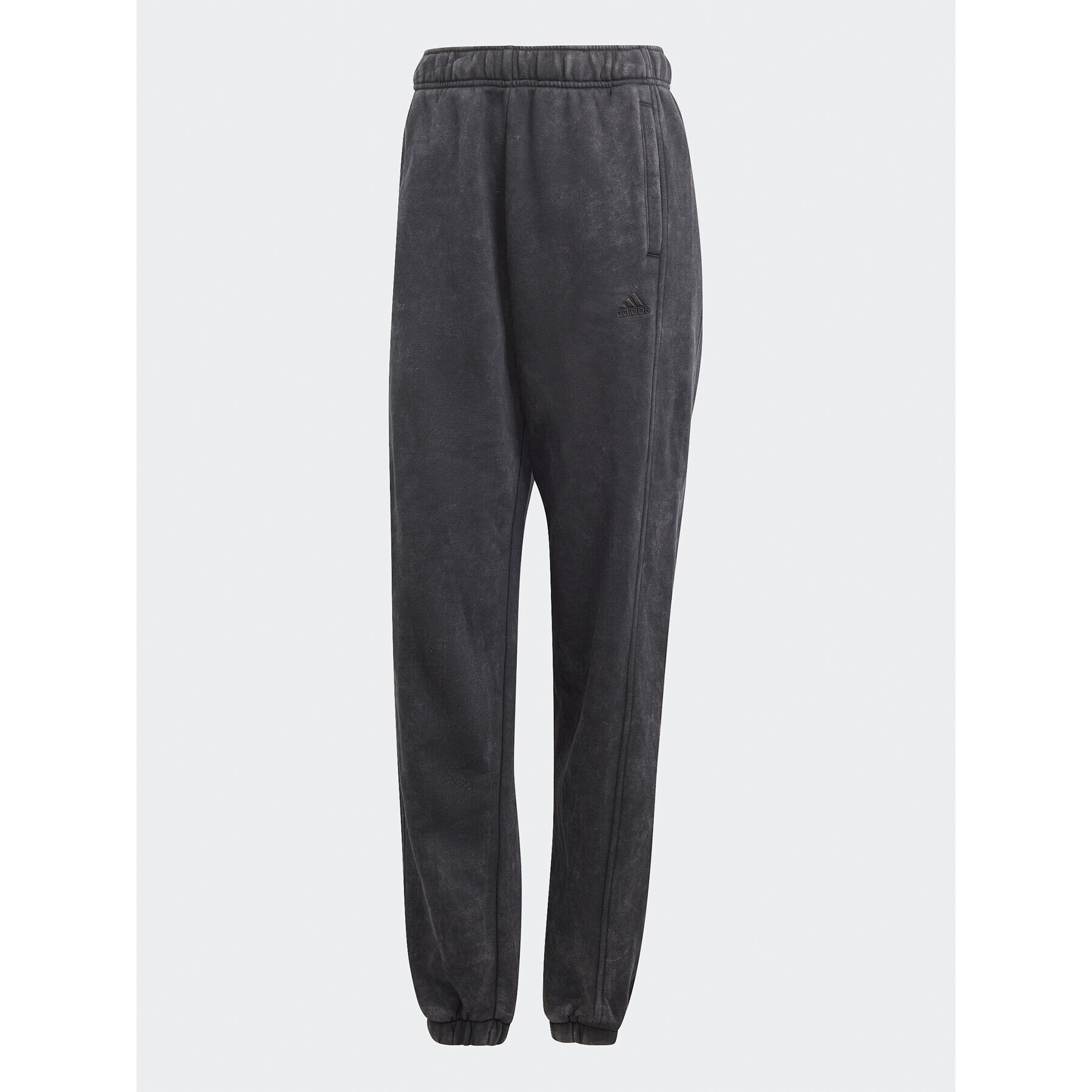 adidas Pantaloni trening ALL SZN Fleece Washed HZ2987 Negru Loose Fit - Pled.ro