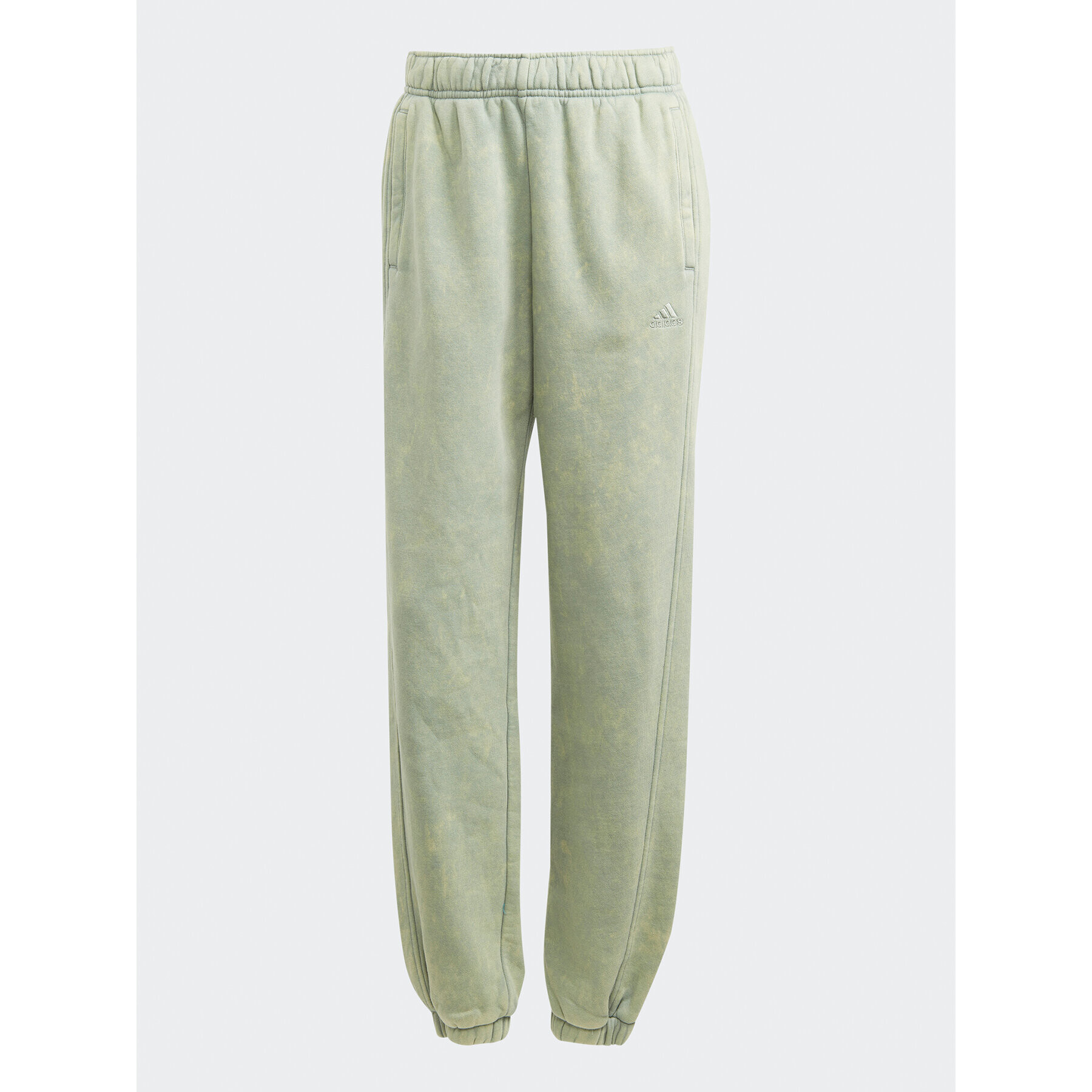 adidas Pantaloni trening ALL SZN Fleece Washed IL3272 Verde Loose Fit - Pled.ro