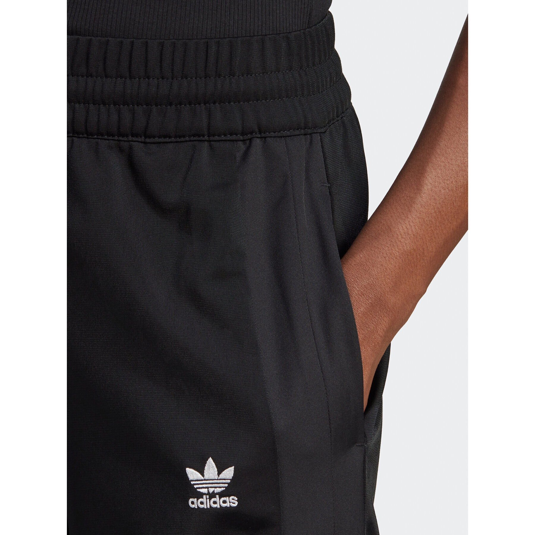 adidas Pantaloni trening Always Original Laced HK5085 Negru Loose Fit - Pled.ro