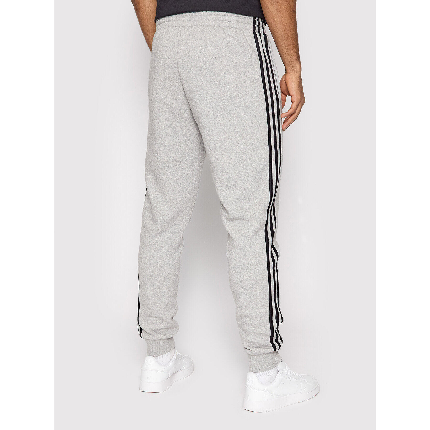 adidas Pantaloni trening Essentials 3-Stripes GM1091 Gri Slim Fit - Pled.ro