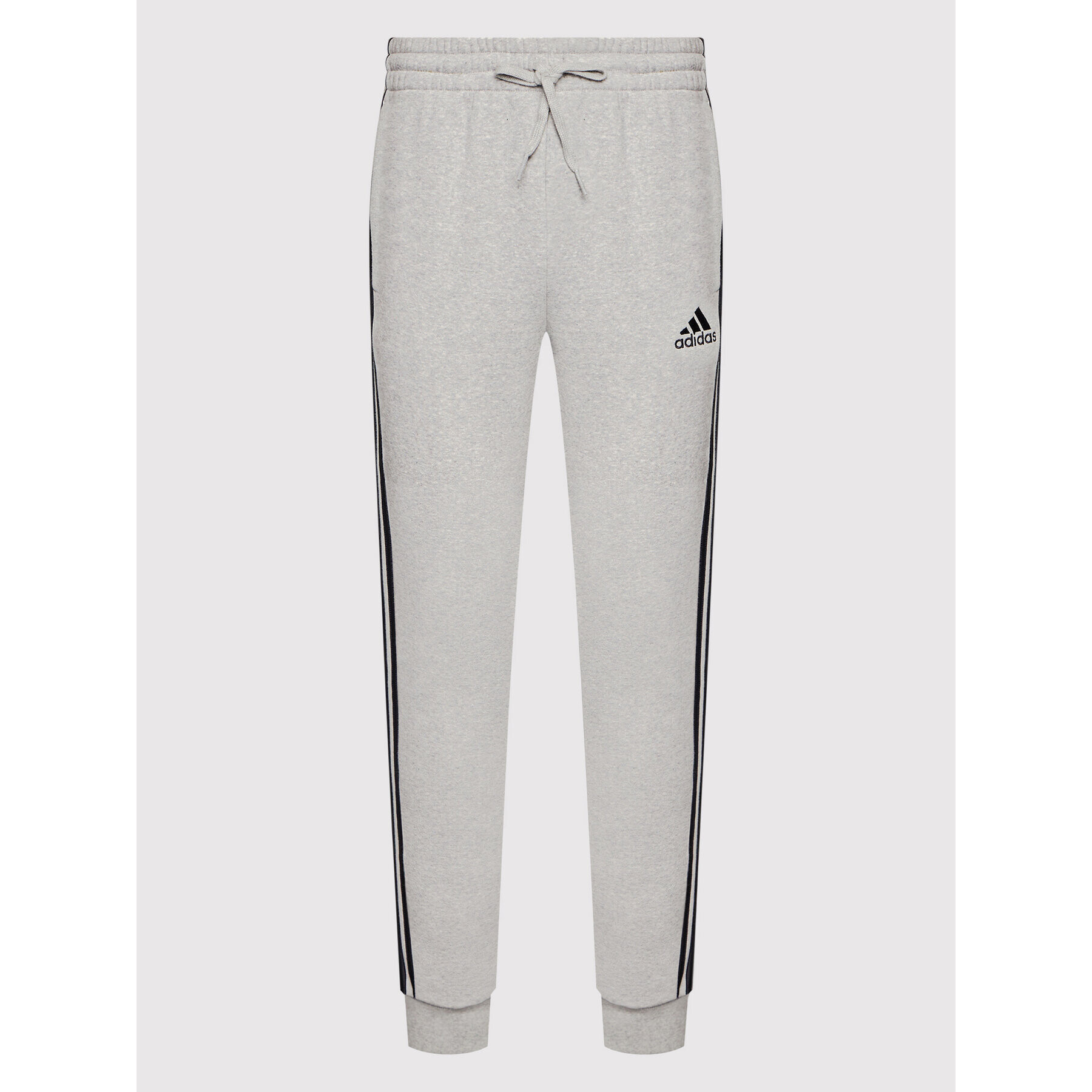 adidas Pantaloni trening Essentials 3-Stripes GM1091 Gri Slim Fit - Pled.ro