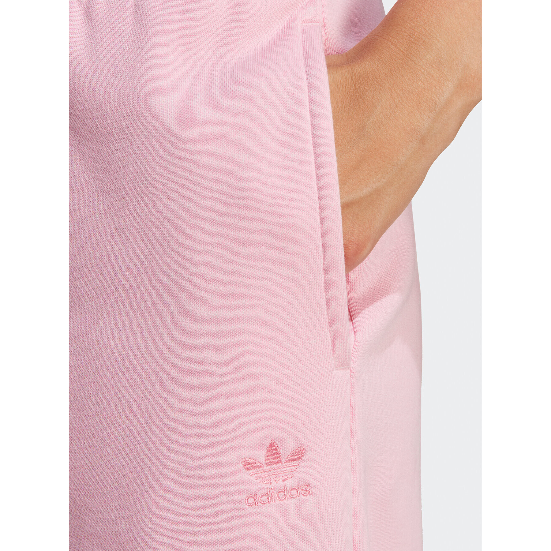 adidas Pantaloni trening Essentials Fleece Joggers IA6435 Roz Regular Fit - Pled.ro