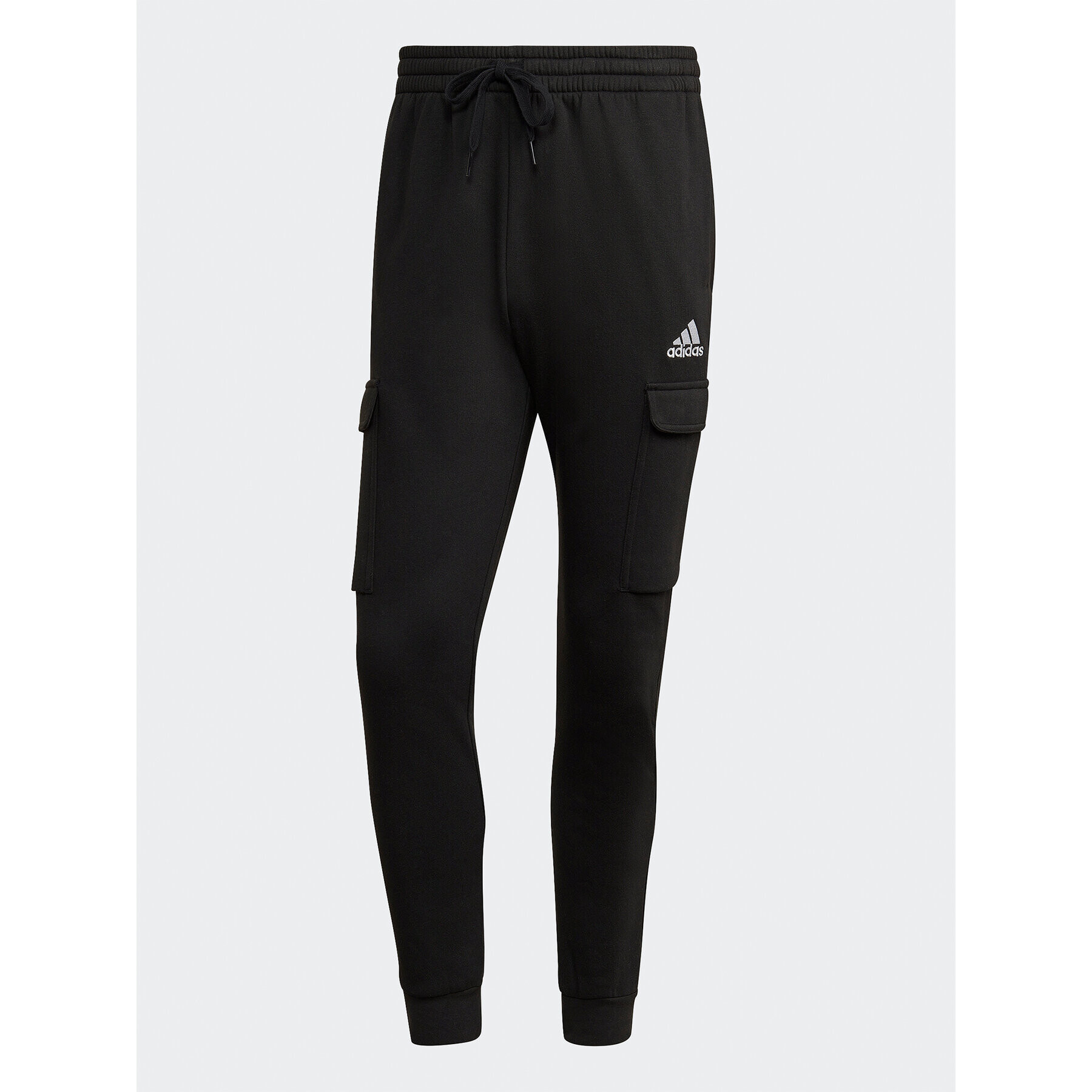 adidas Pantaloni trening Essentials Fleece Regular Tapered Cargo Joggers HL2226 Negru Regular Fit - Pled.ro