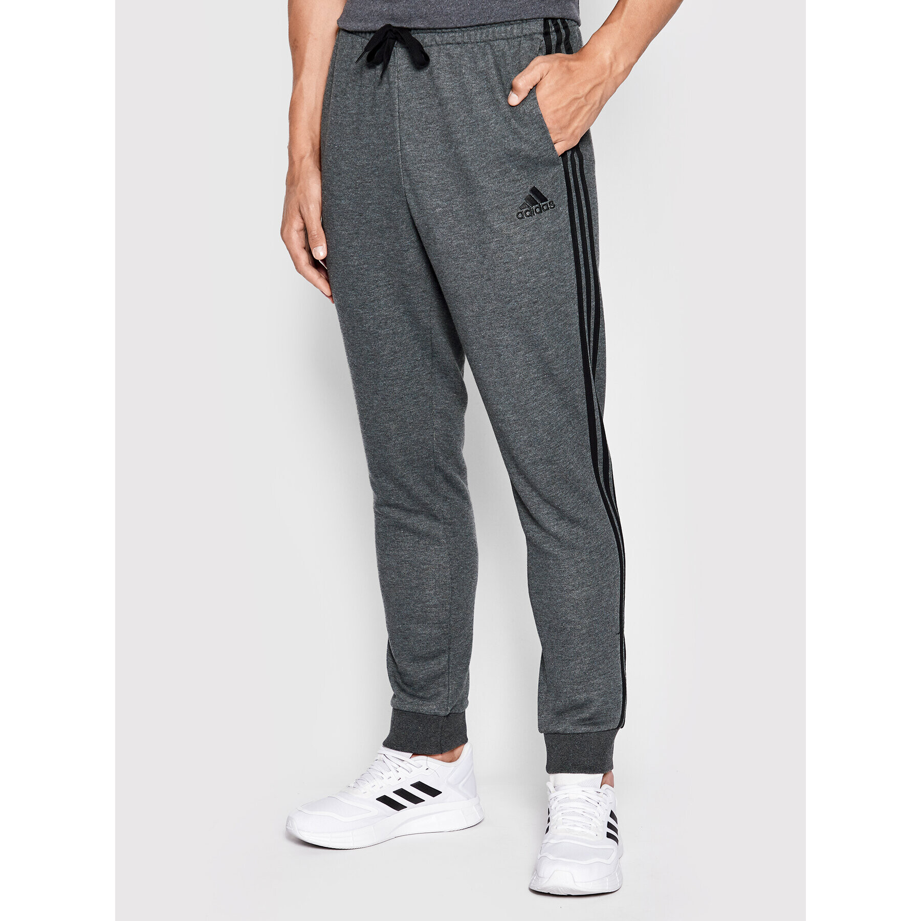 adidas Performance adidas Pantaloni trening Essentials French Terry H12256 Gri Regular Fit - Pled.ro