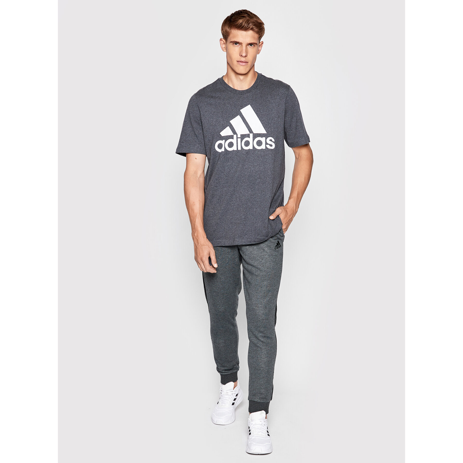 adidas Performance adidas Pantaloni trening Essentials French Terry H12256 Gri Regular Fit - Pled.ro