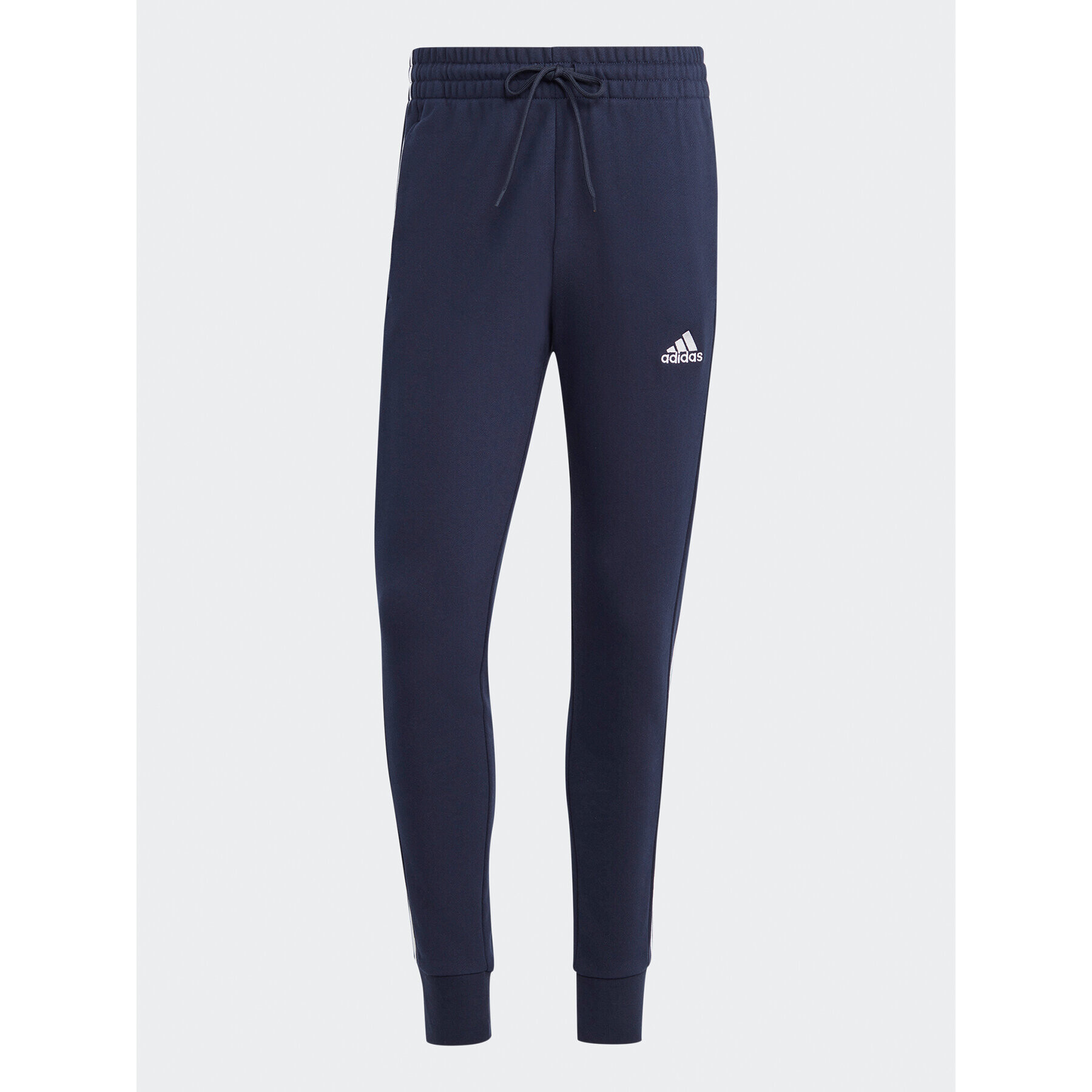 adidas Pantaloni trening Essentials French Terry Tapered Cuff 3-Stripes Joggers IC9406 Albastru Regular Fit - Pled.ro