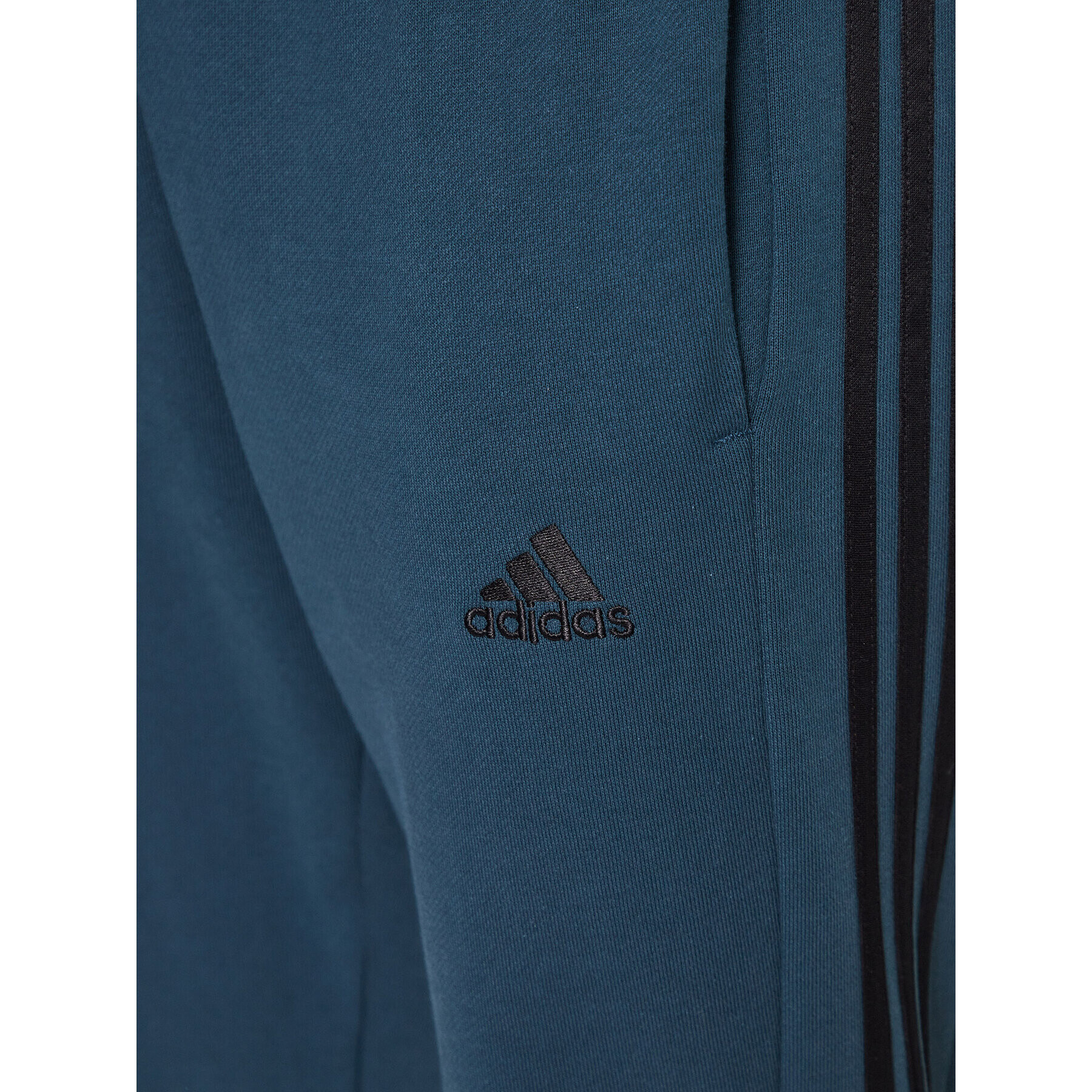 adidas Pantaloni trening Essentials French Terry Tapered Cuff 3-Stripes Joggers IJ8698 Turcoaz Regular Fit - Pled.ro