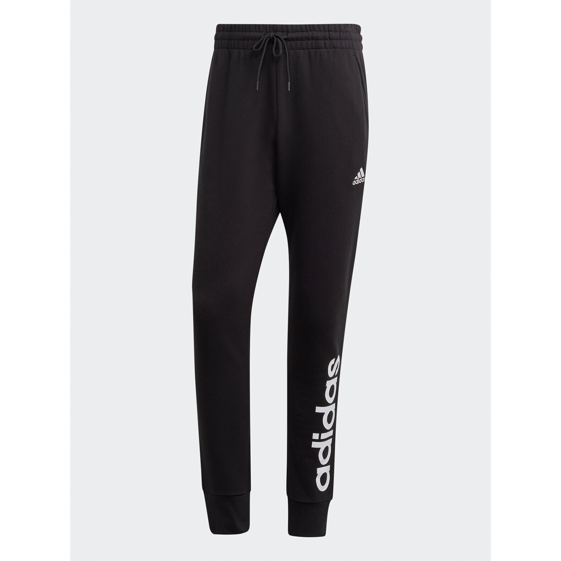 adidas Pantaloni trening Essentials French Terry Tapered Cuff Logo Joggers IC0063 Negru Regular Fit - Pled.ro