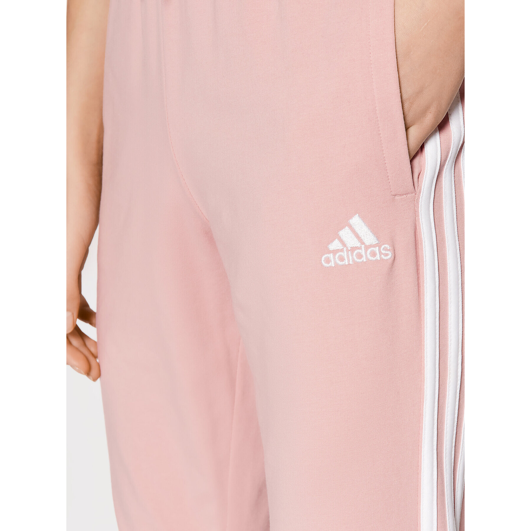 adidas Pantaloni trening Essentials HD4272 Roz Slim Fit - Pled.ro