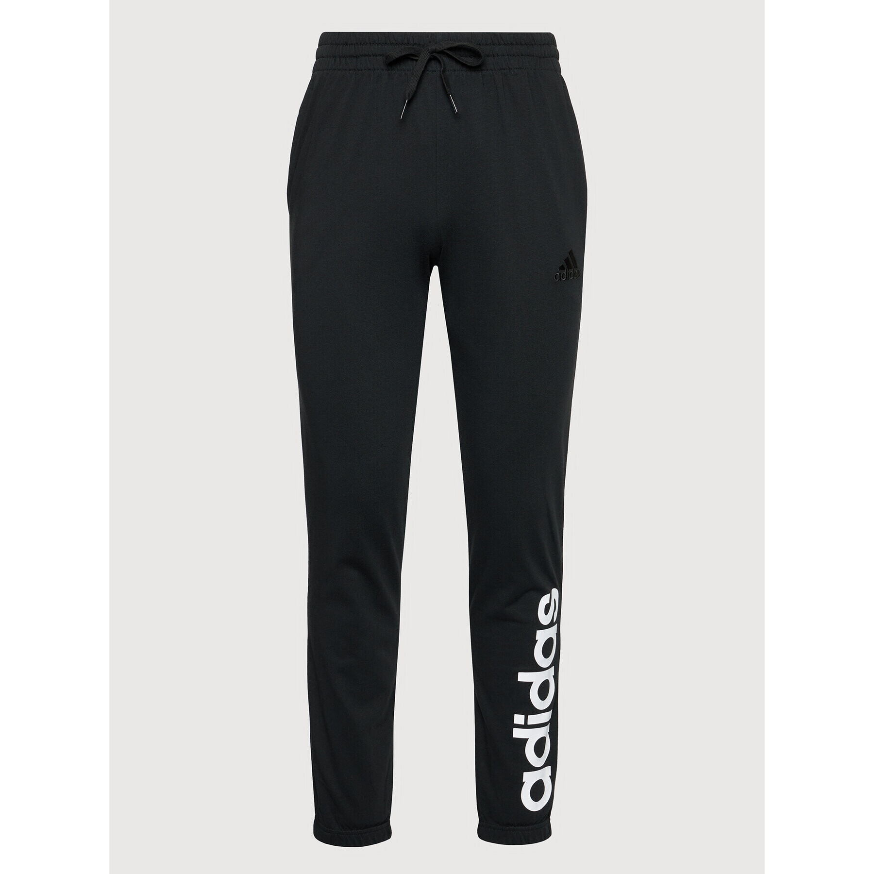 adidas Pantaloni trening Essentials Single Jersey GK8827 Negru Regular Fit - Pled.ro