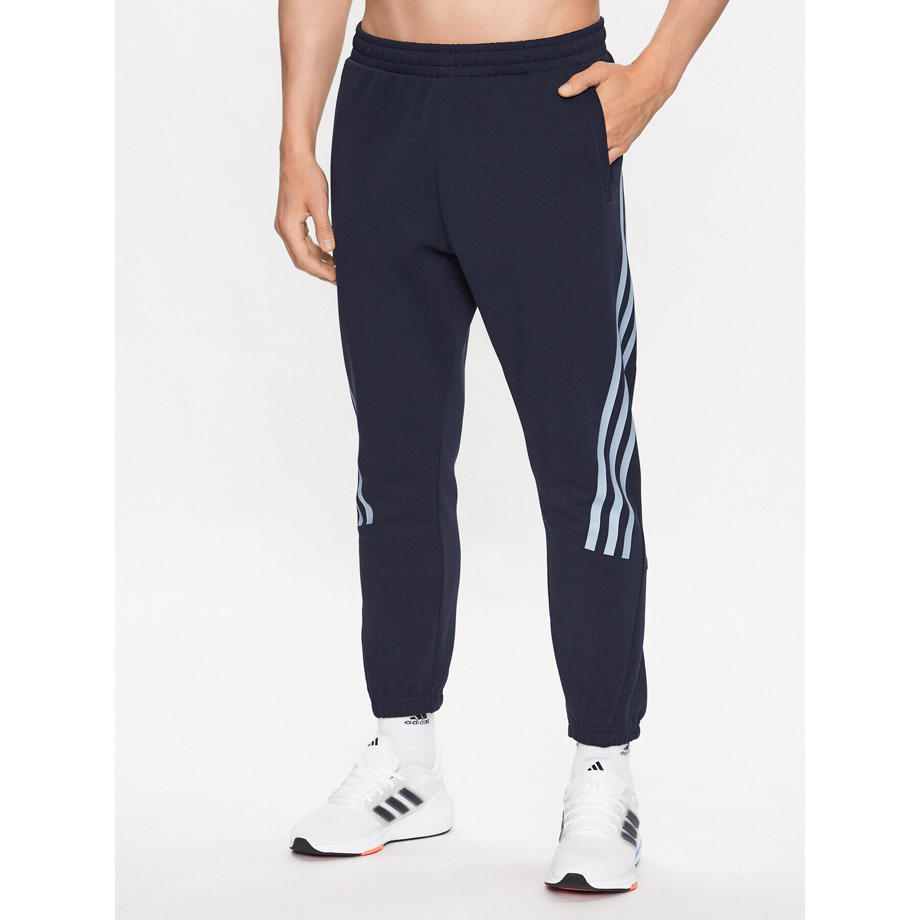 adidas Pantaloni trening Future Icons 3-Stripes Joggers IJ6373 Albastru Slim Fit - Pled.ro