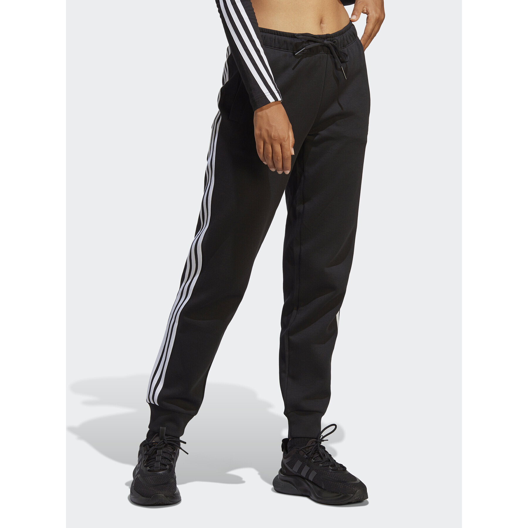 adidas Pantaloni trening Future Icons 3-Stripes Regular Tracksuit Bottoms HT4704 Negru Regular Fit - Pled.ro